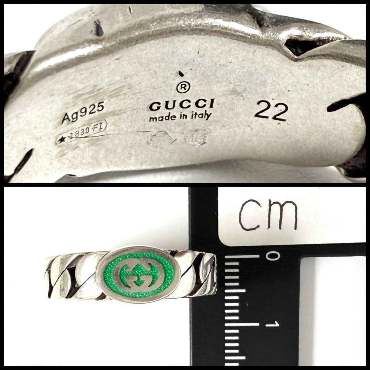 Gucci Silver 925 Band Ring (Pre-Owned)