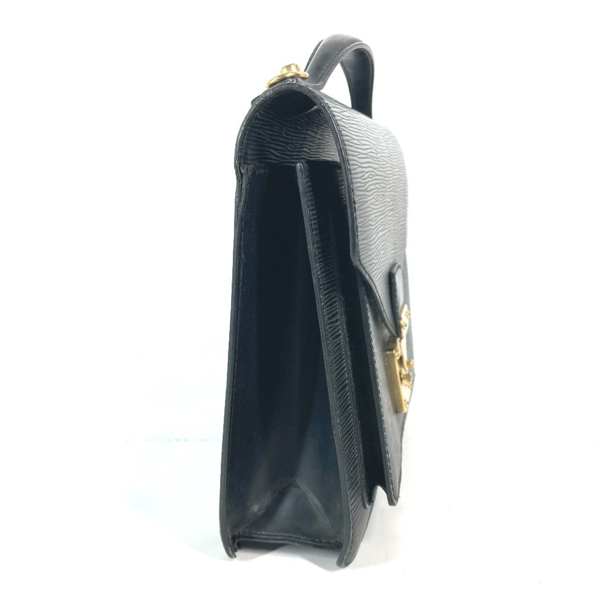 Louis Vuitton Black Noir Epi Leather Handbag (Pre-Owned)