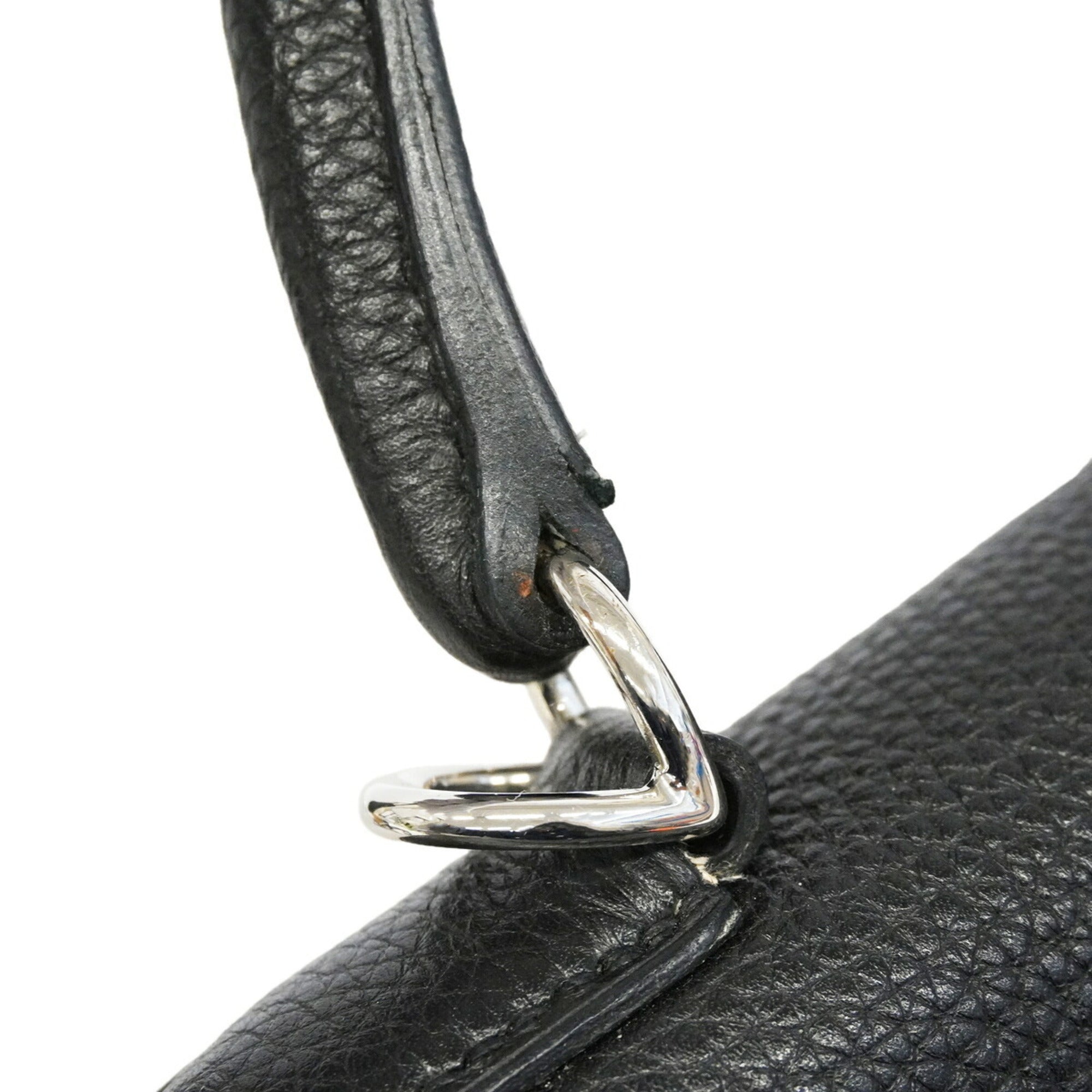 Hermes Black Togo Leather Handbag (Pre-Owned)
