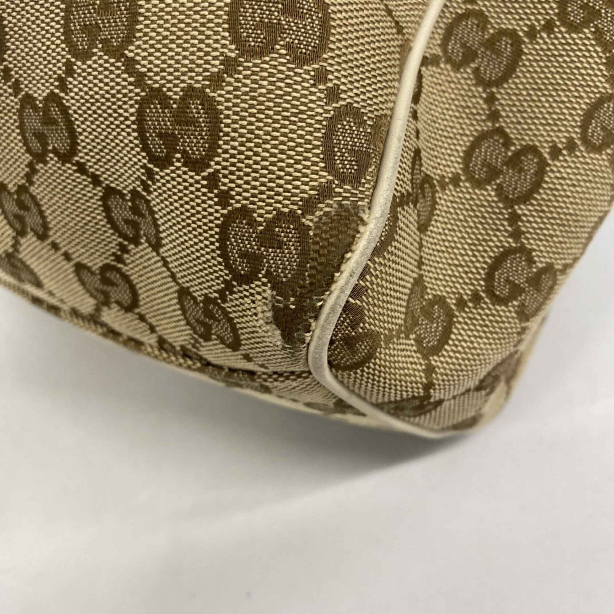 Gucci Beige Canvas Tote Bag (Pre-Owned)