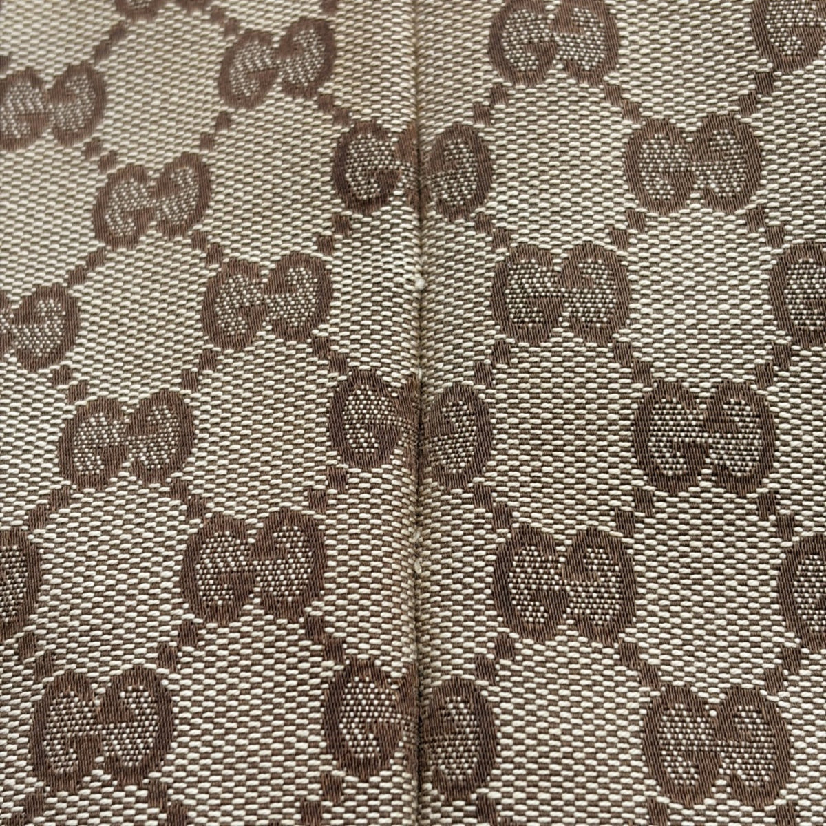 Gucci Ivory Gg Canvas Leather Tote Bag (Pre-Owned)