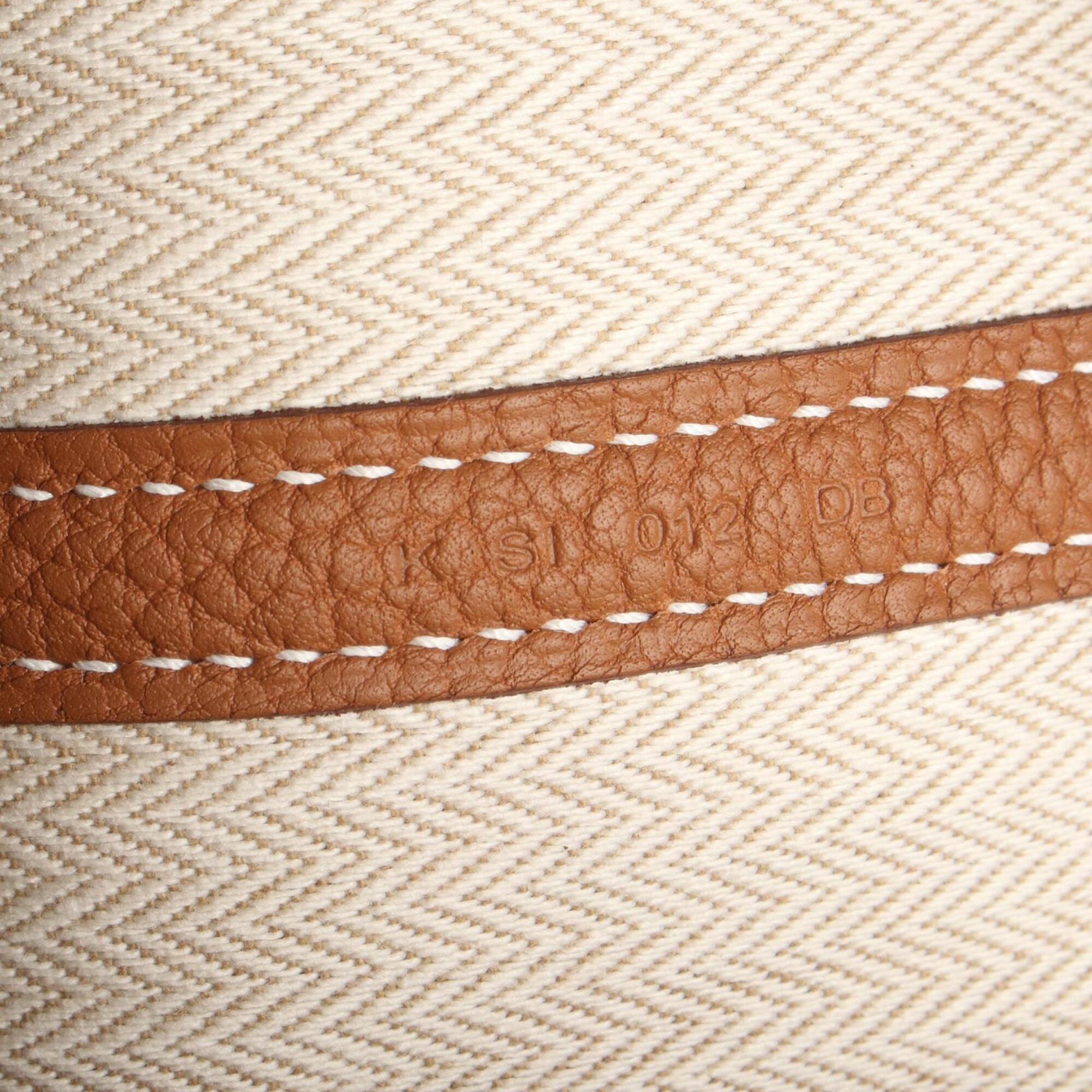 Hermes Brown Negonda Leather Handbag Tote Bag (Pre-Owned)