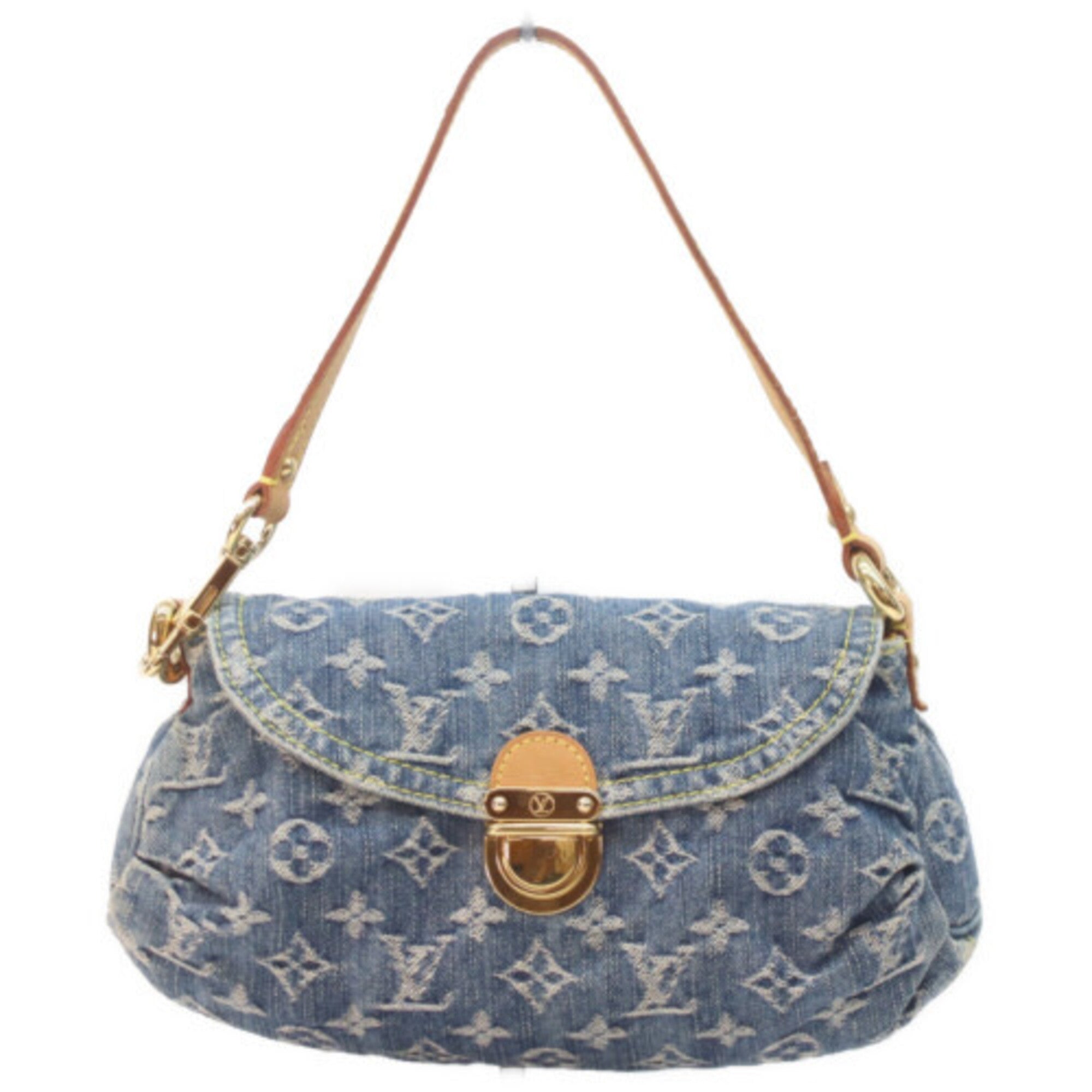 Louis Vuitton Indigo Monogram Denim Shoulder Bag (Pre-Owned)