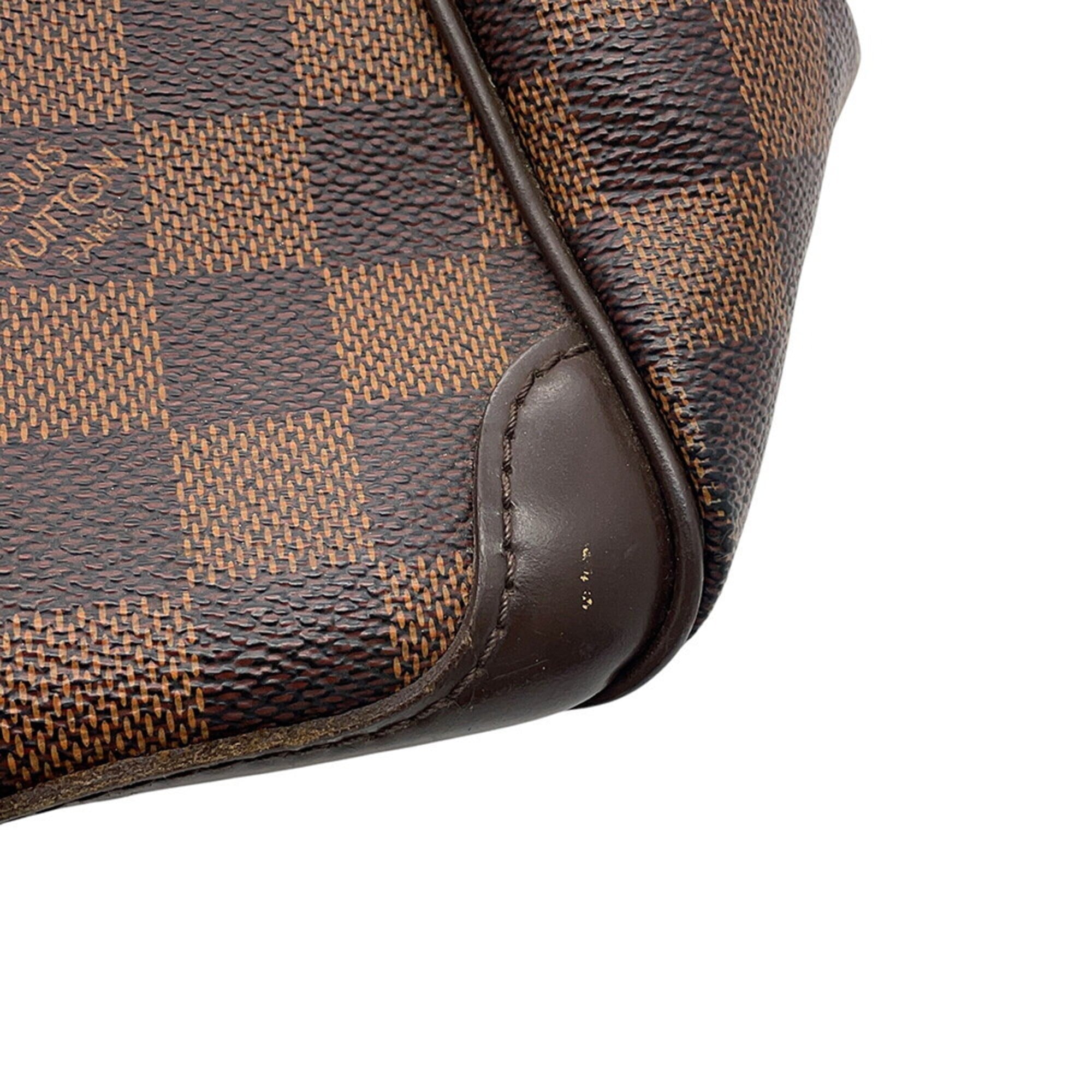Louis Vuitton Damier Damier Canvas Ebene Red Color Damier Canvas Handbag Shoulder Bag (Pre-Owned)
