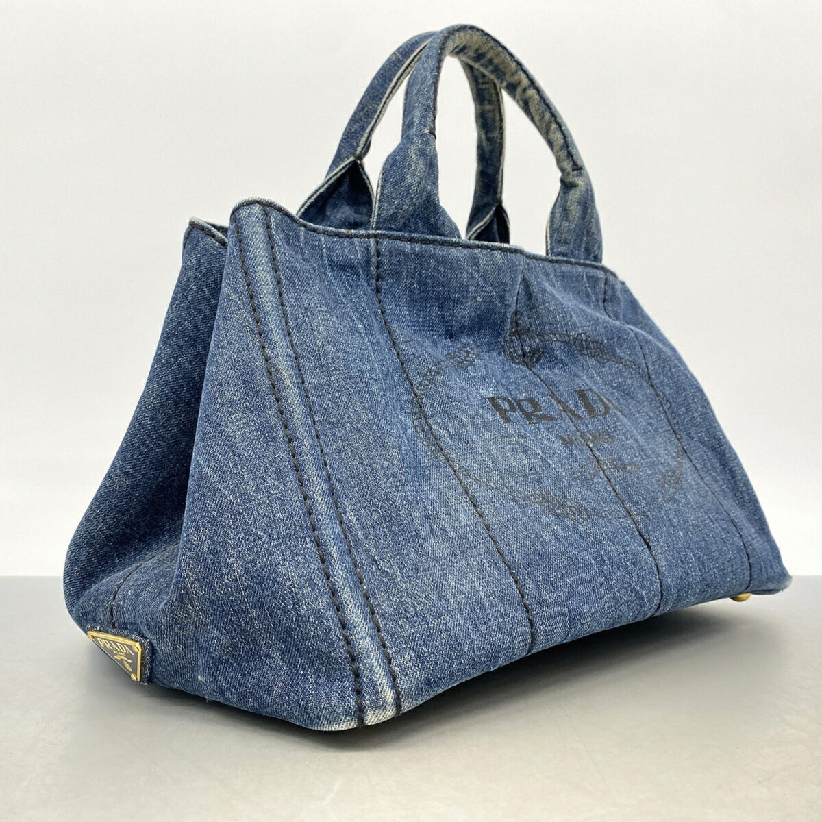 Prada Blue Denim Tote Bag (Pre-Owned)