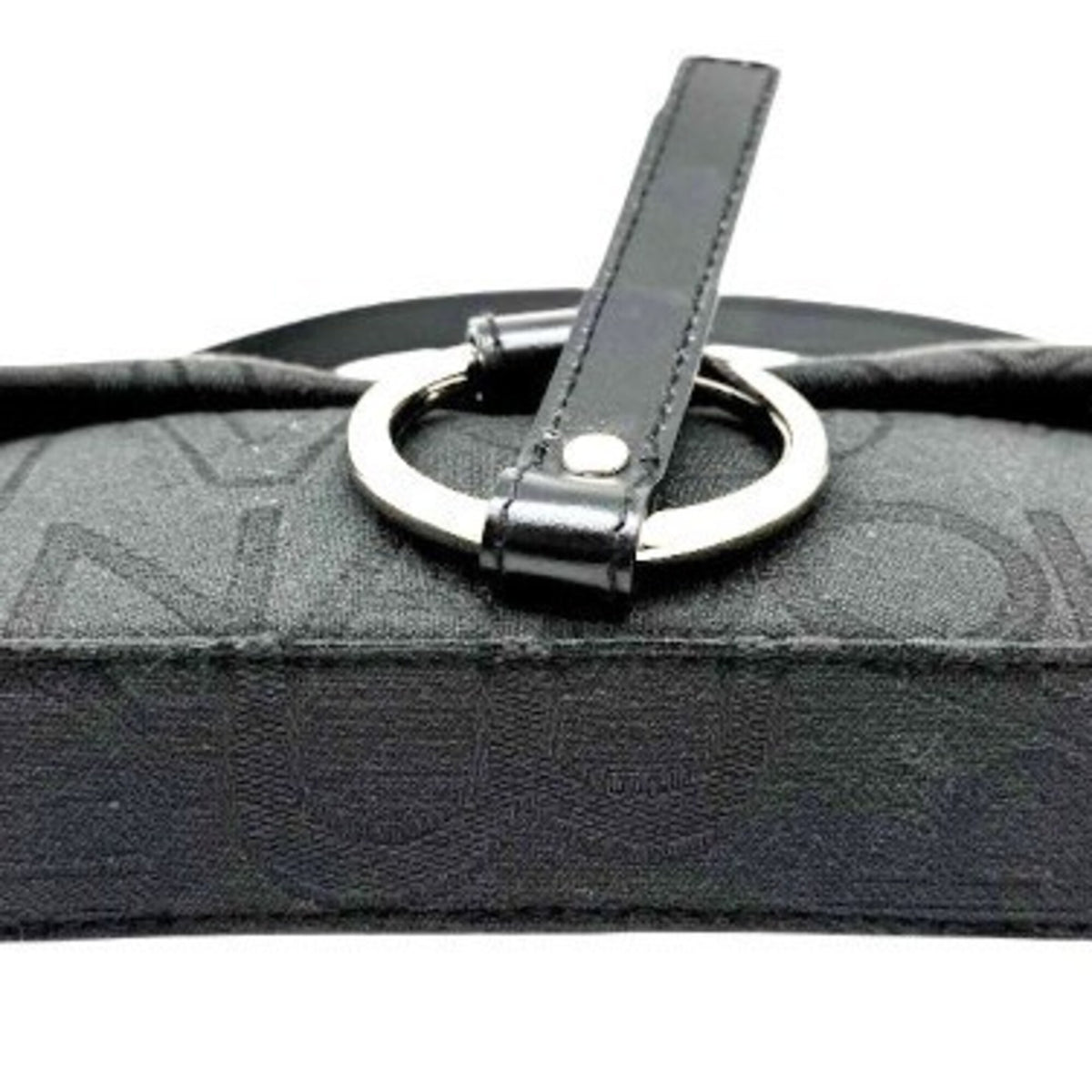 Dolce & Gabbana Black Canvas Leather Handbag Pouch (Pre-Owned)