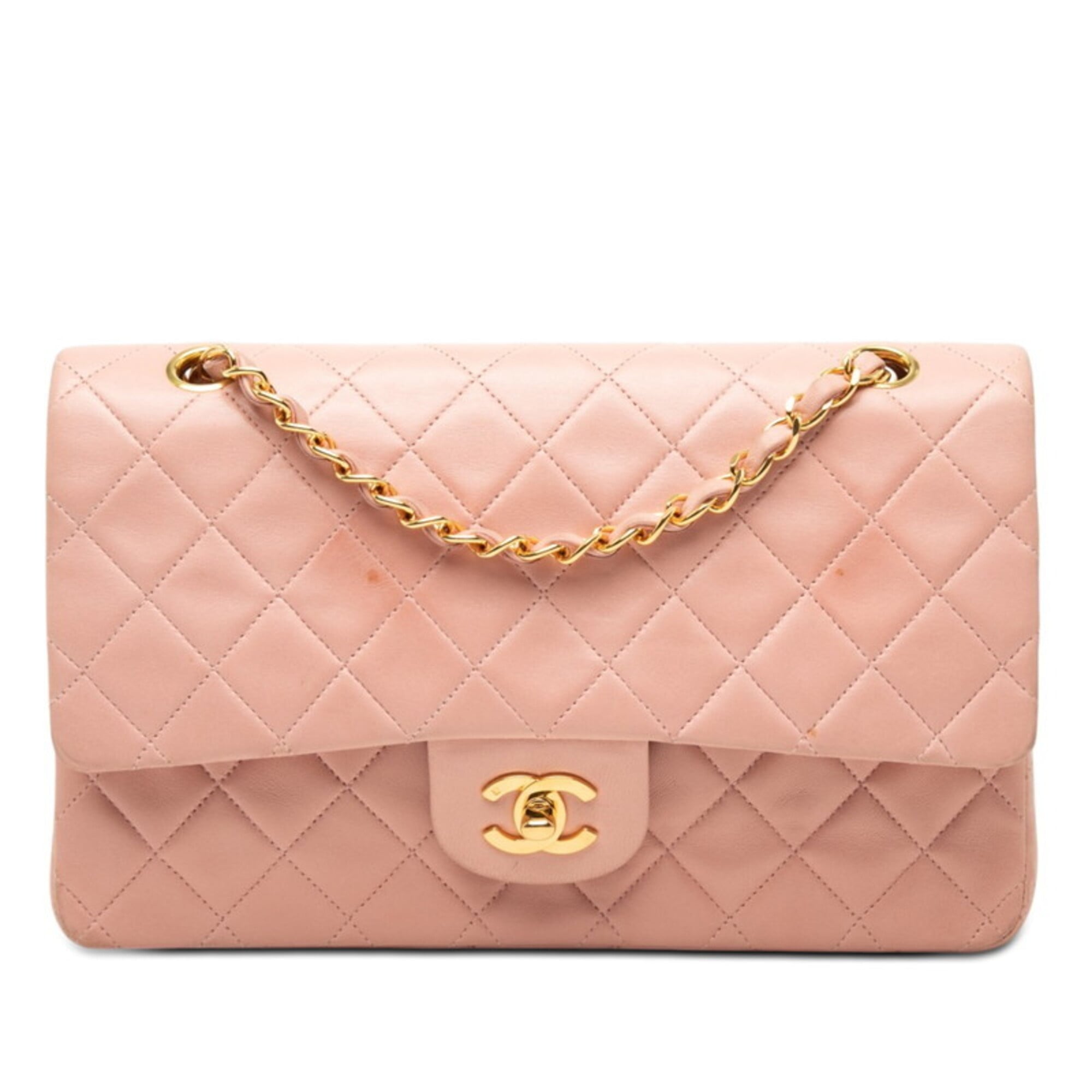 Chanel Pink Leather Shoulder Bag (Pre-Owned)