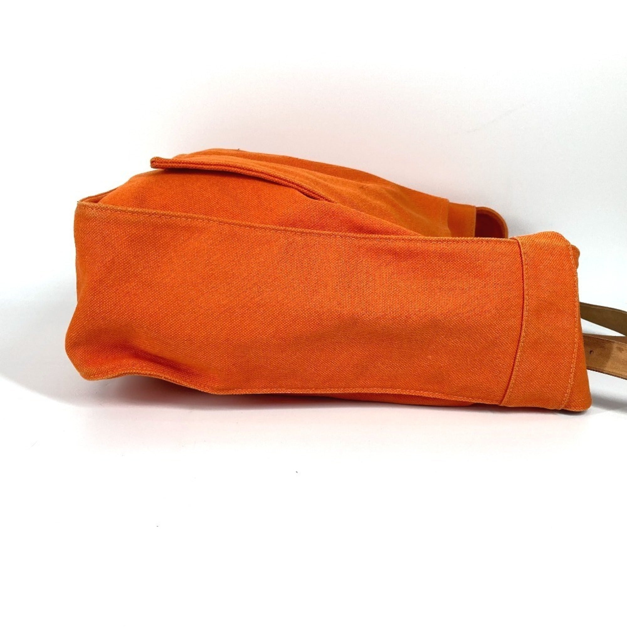 Hermes Marwari Orange Canvas Shoulder Bag (Pre-Owned)