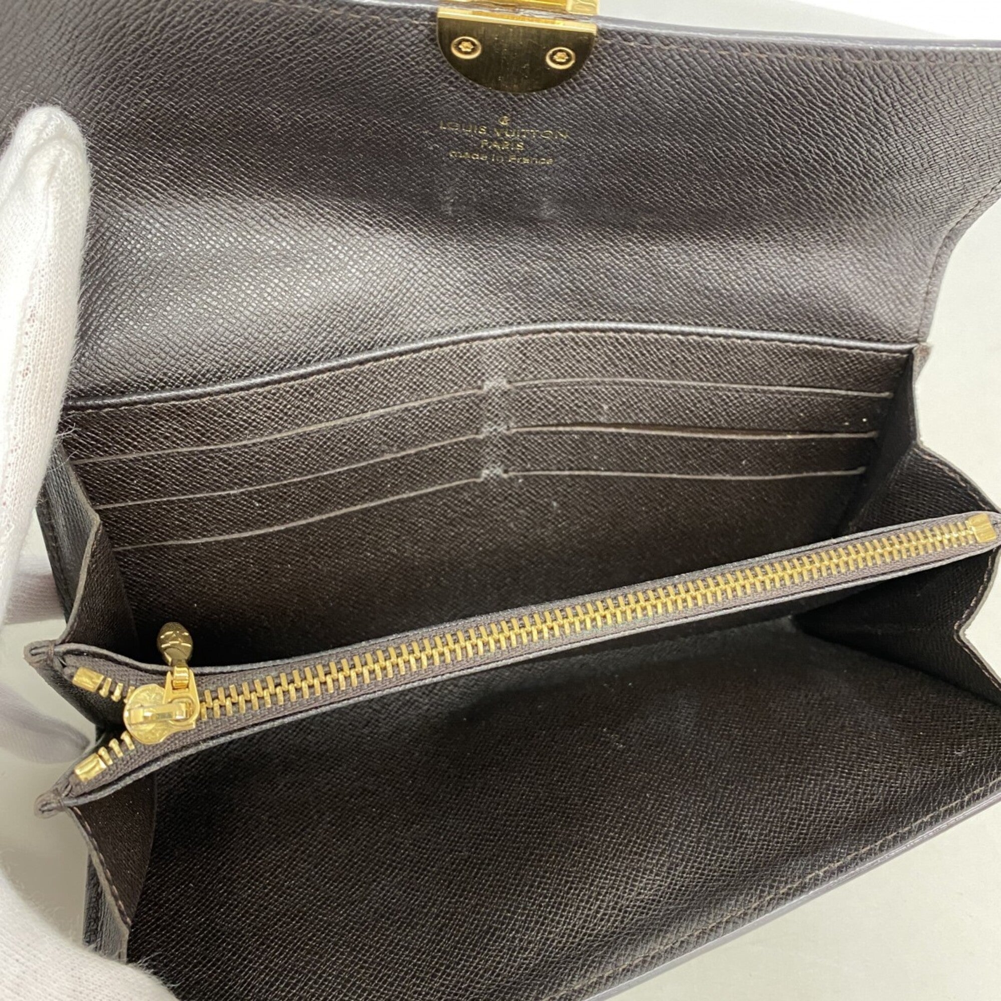Louis Vuitton Fusain Long Wallet (Bi-Fold) (Pre-Owned)