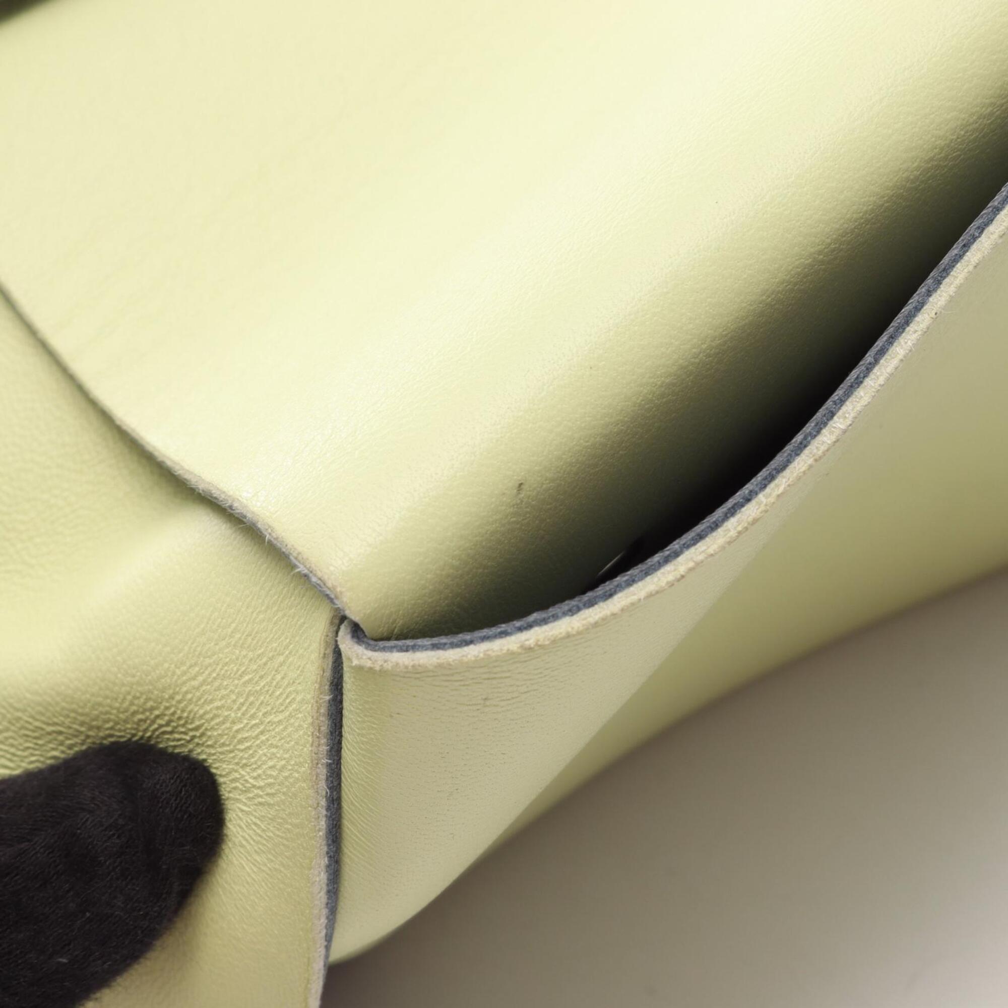 Bottega Veneta Yellow Leather Handbag Tote Bag (Pre-Owned)