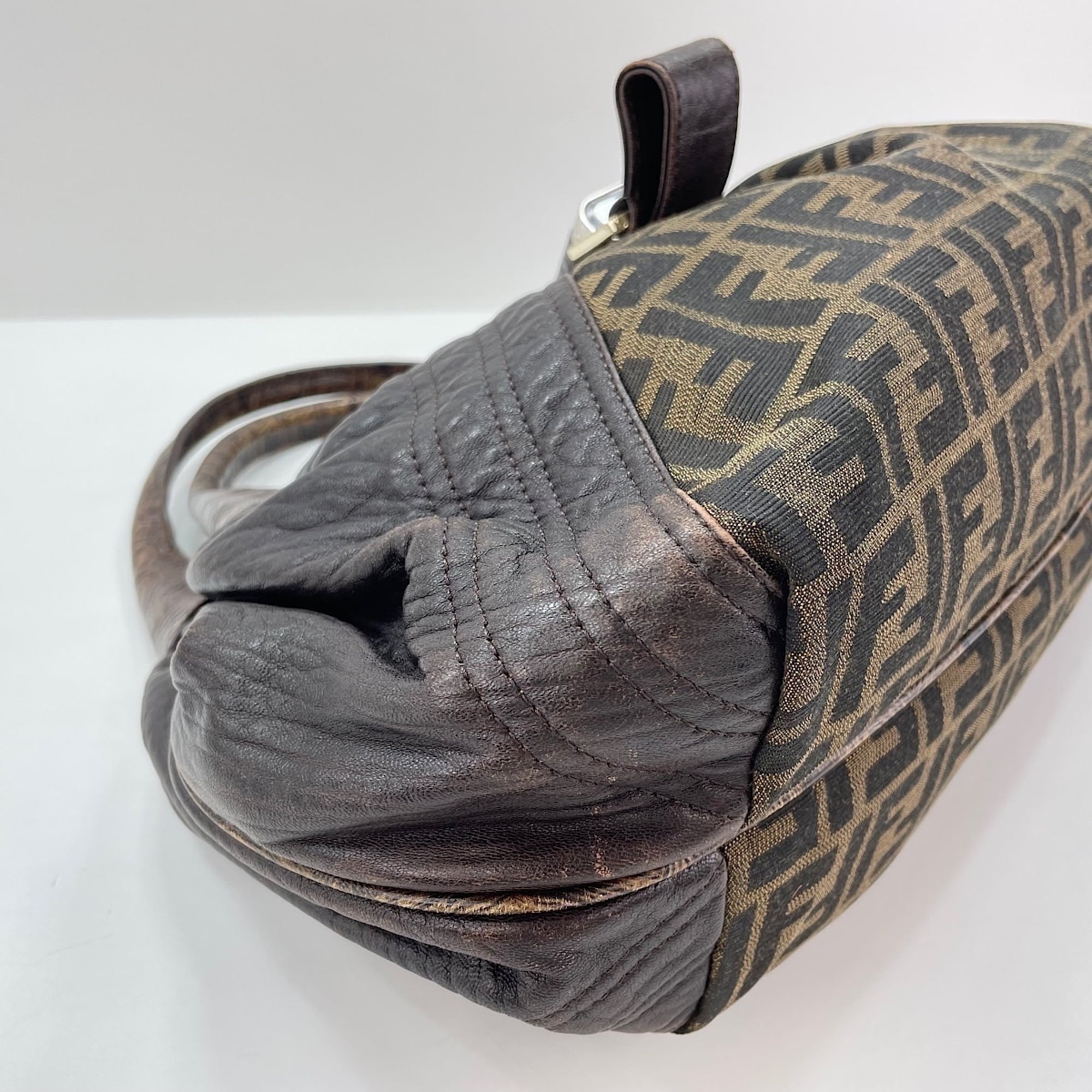 Fendi Brown Zucca Tote Bag (Pre-Owned)