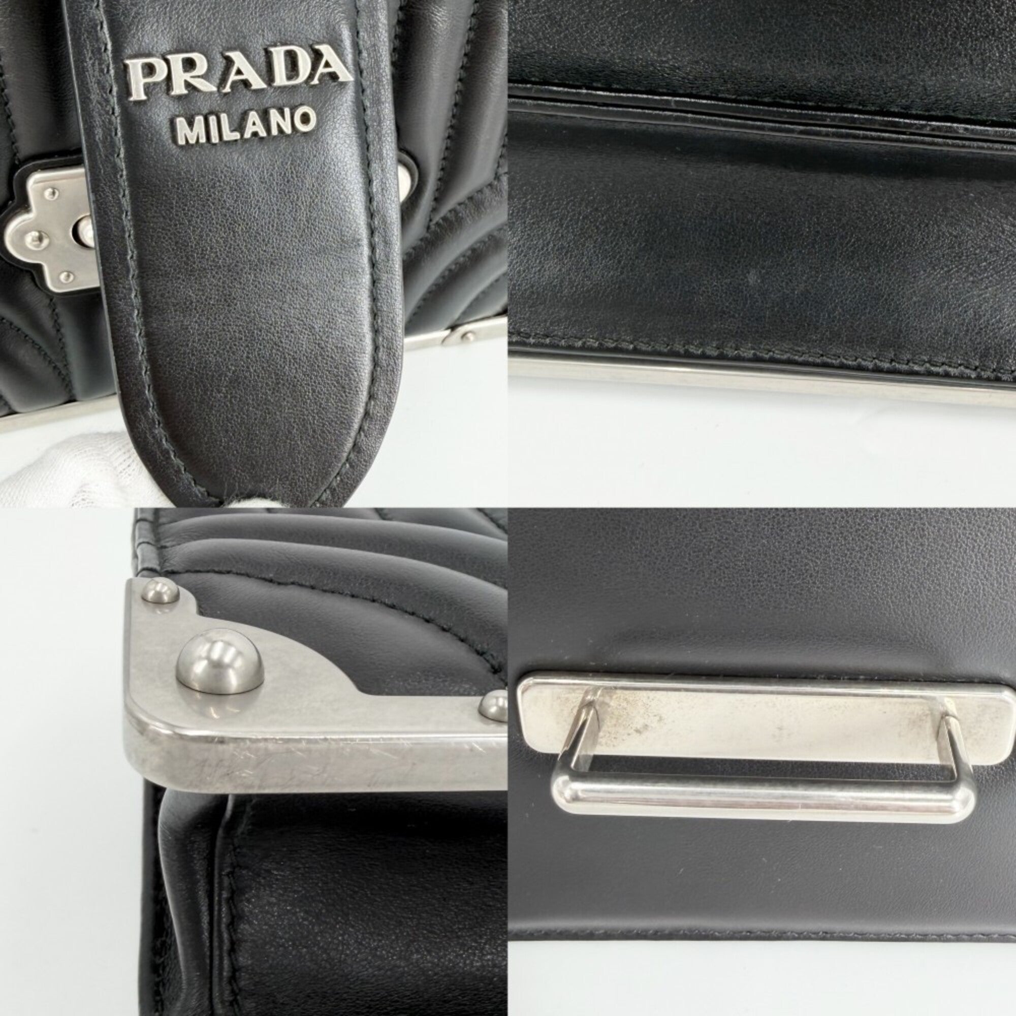 Prada Black Nylon Shoulder Bag (Pre-Owned)