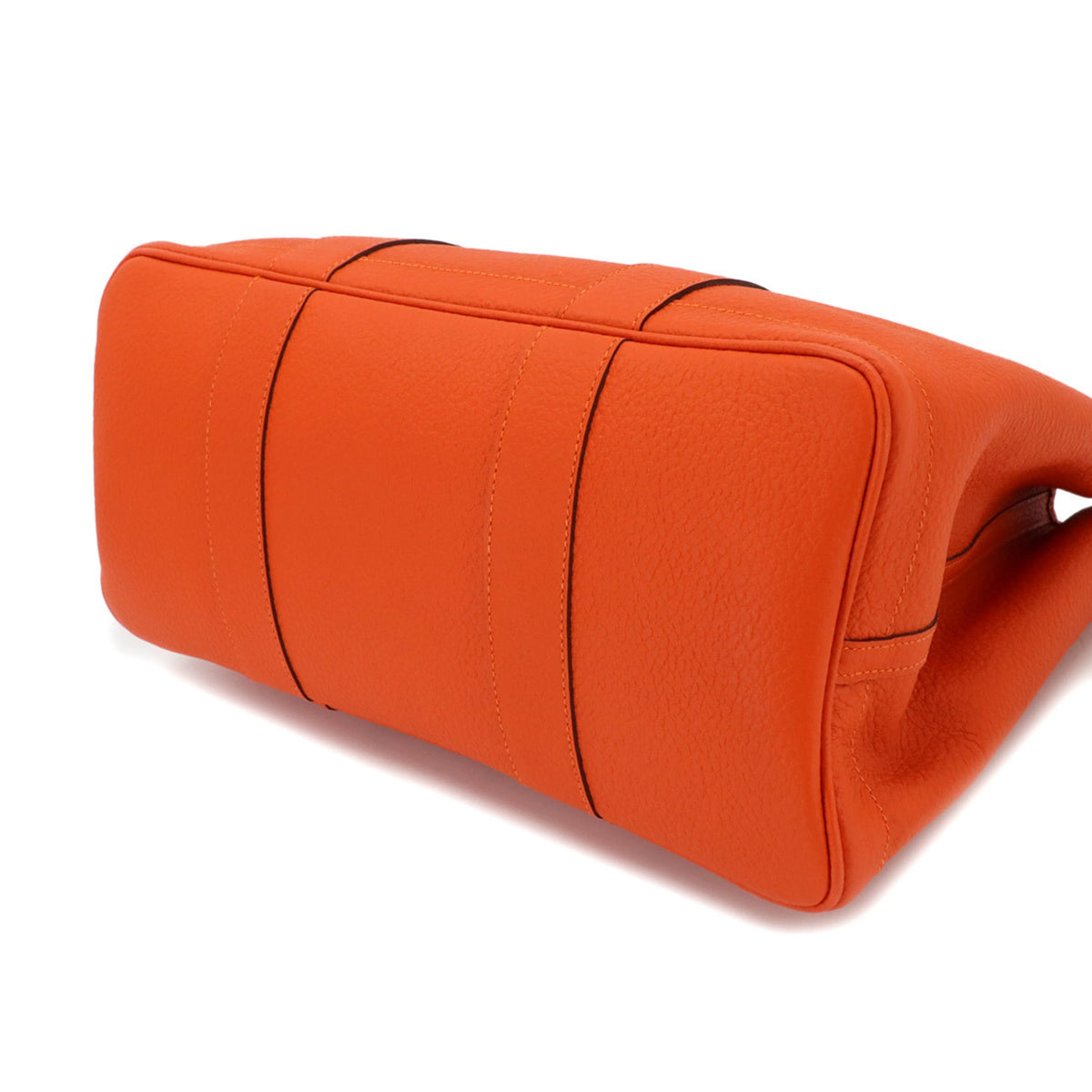 Hermes Feu Orange Country Leather Handbag Tote Bag (Pre-Owned)