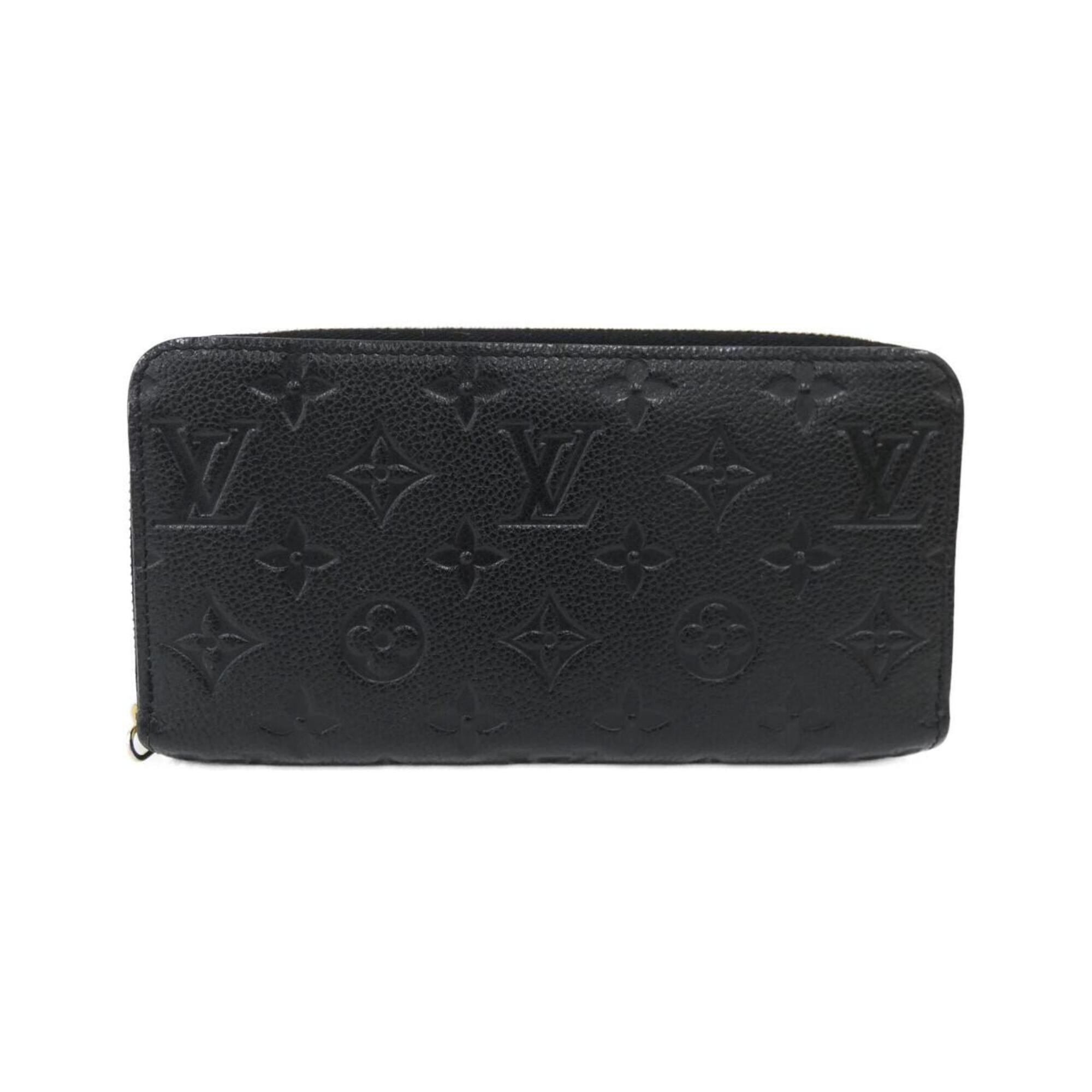 Louis Vuitton Monogram Empreinte Black Leather Long Wallet (Bi-Fold) (Pre-Owned)