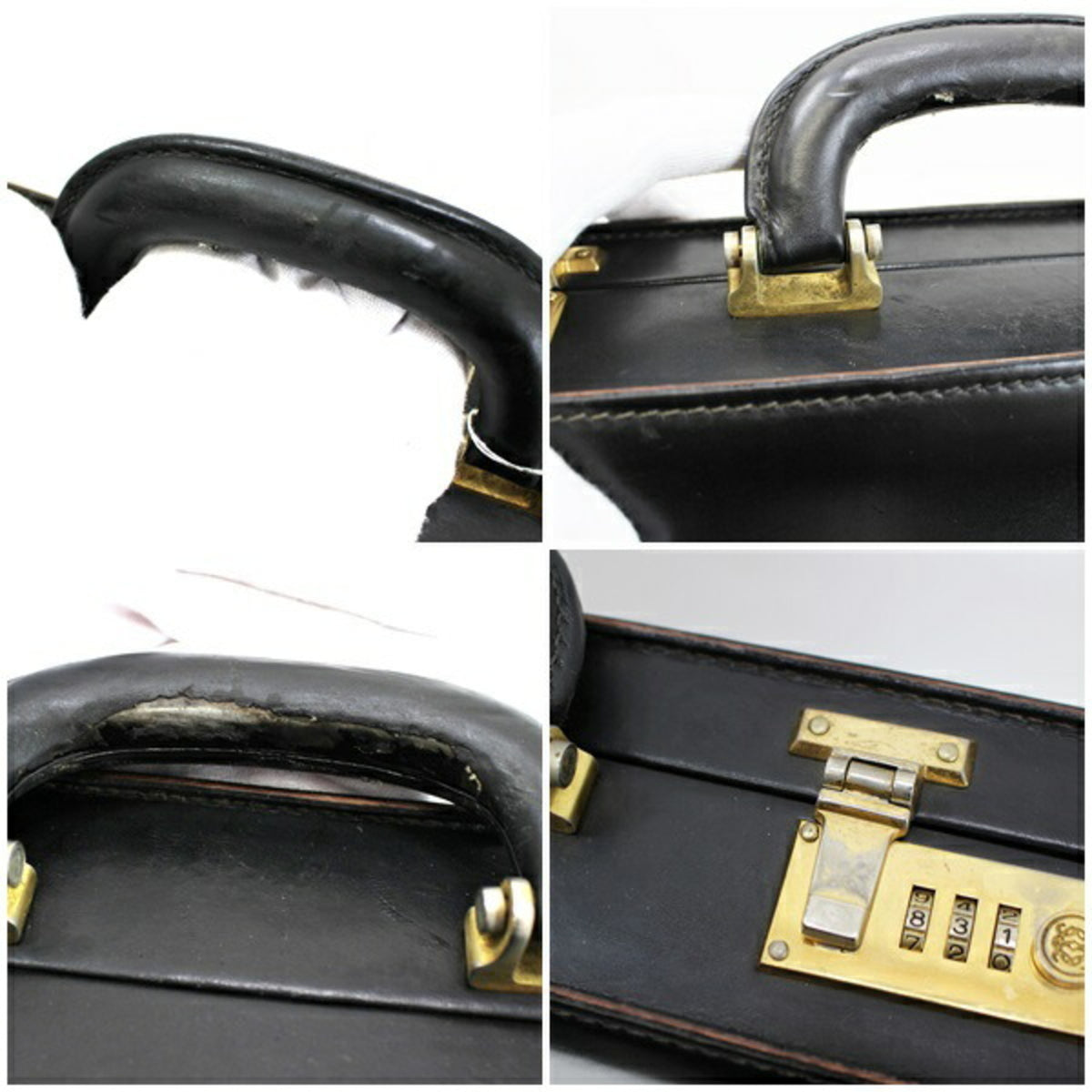 Loewe Black Leather Attaché Case (Pre-Owned)