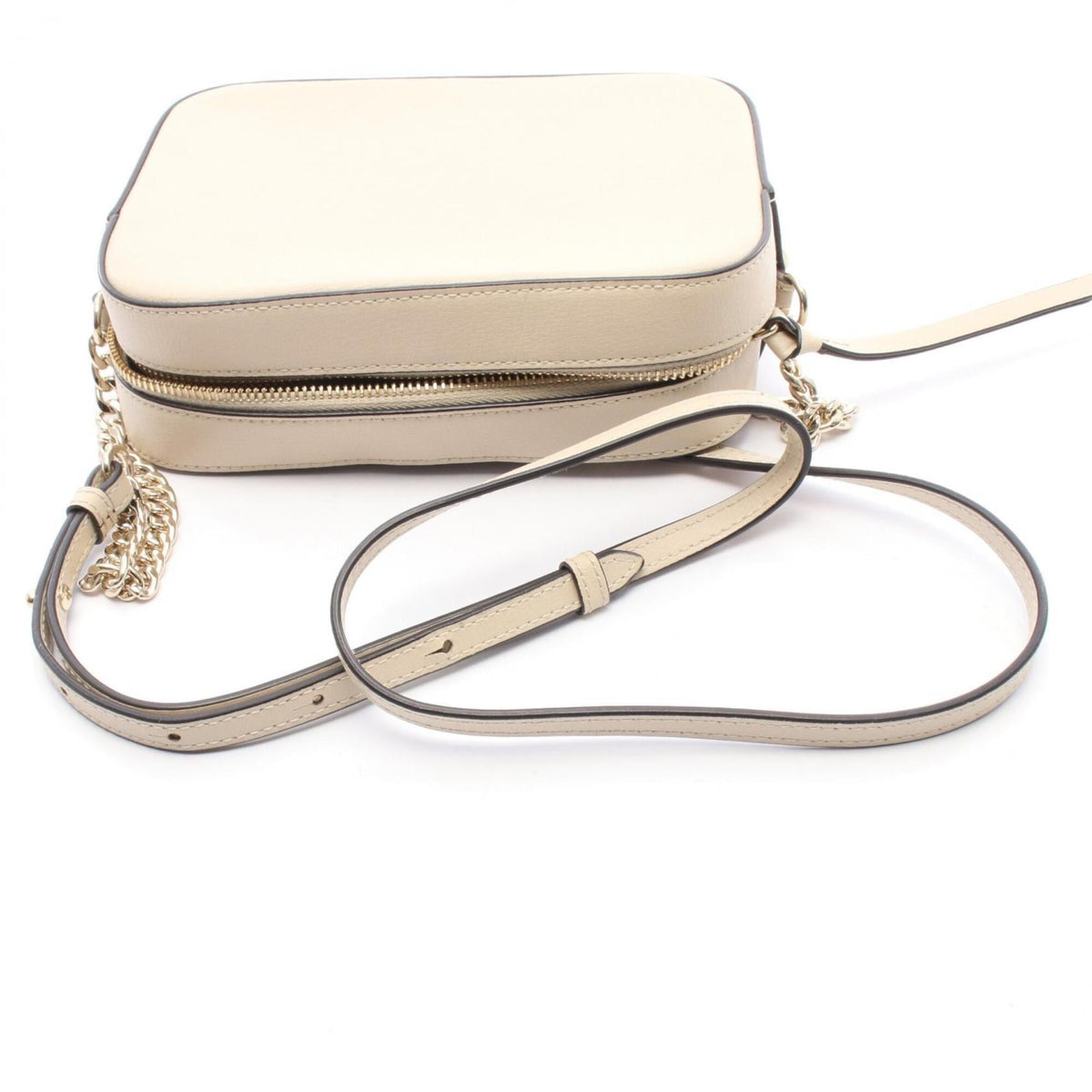 Jimmy Choo Beige Leather Handbag Shoulder Bag (Pre-Owned)