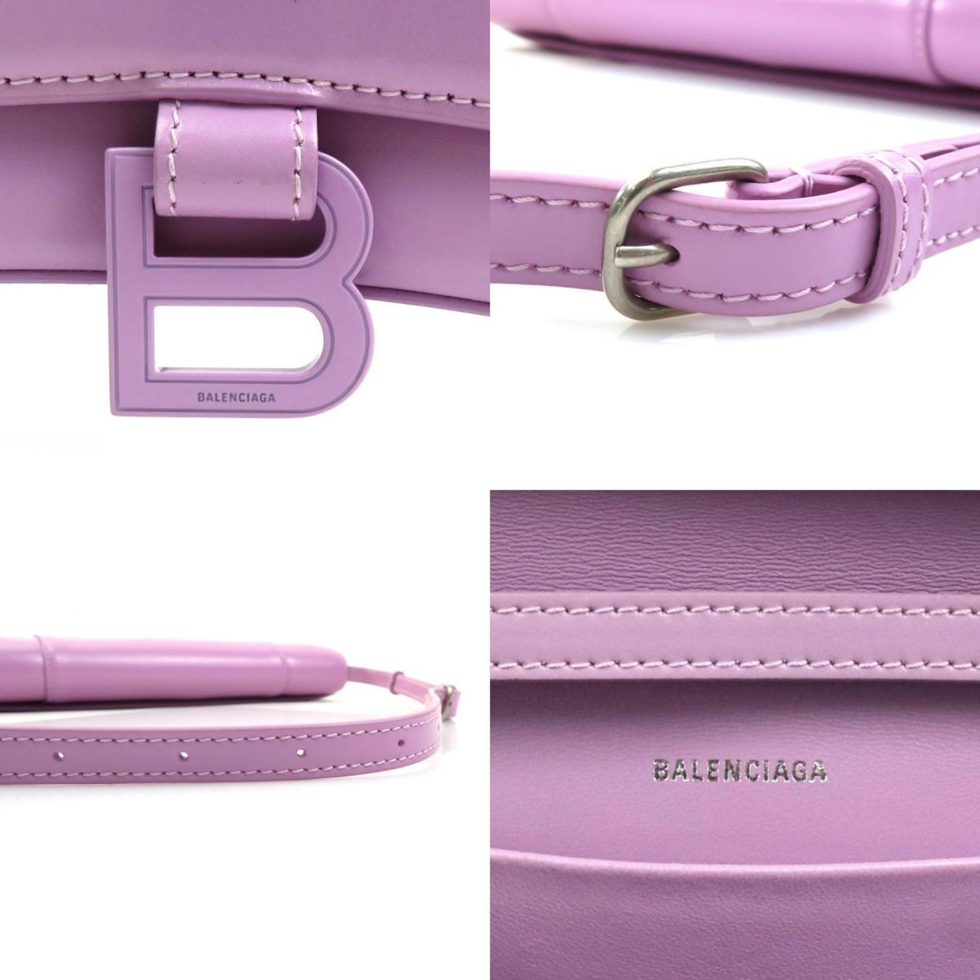 Balenciaga Pink Purple Leather Shoulder Bag (Pre-Owned)