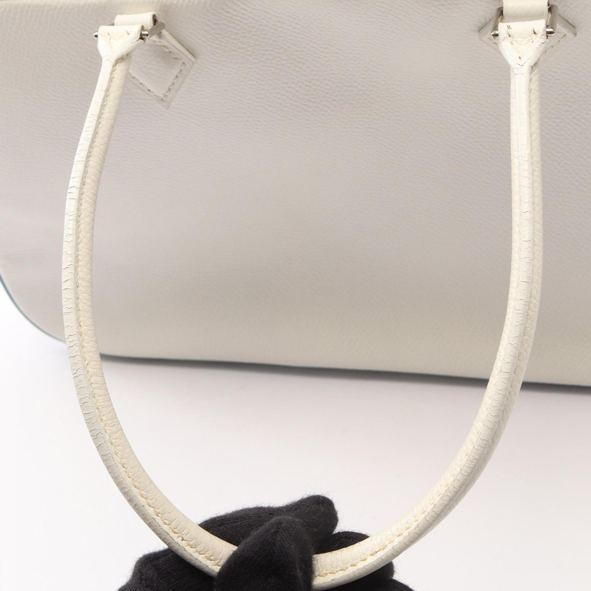 Hermes White Epsom Leather Handbag (Pre-Owned)