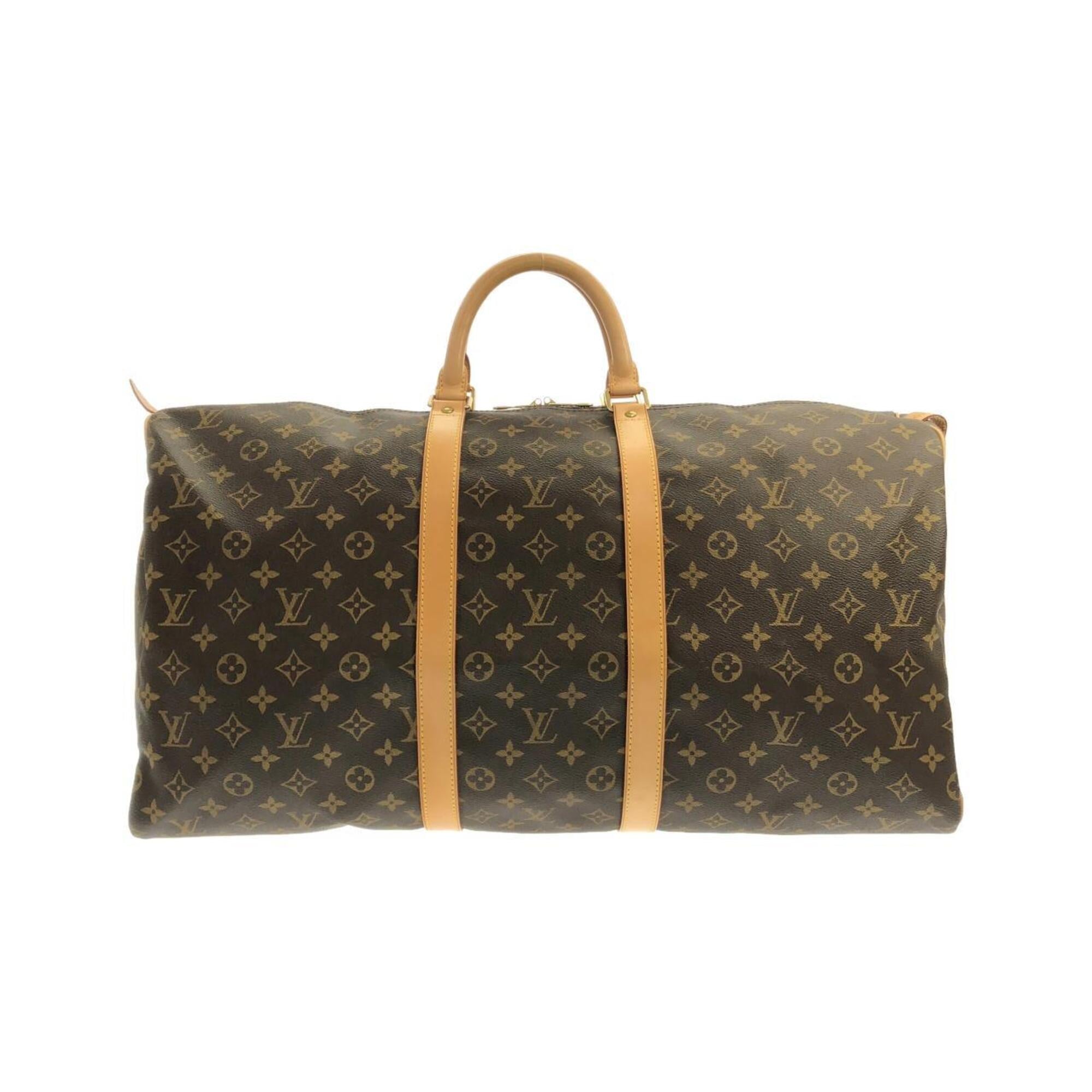 Louis Vuitton Marron Coated Canvas Boston Bag (Pre-Owned)
