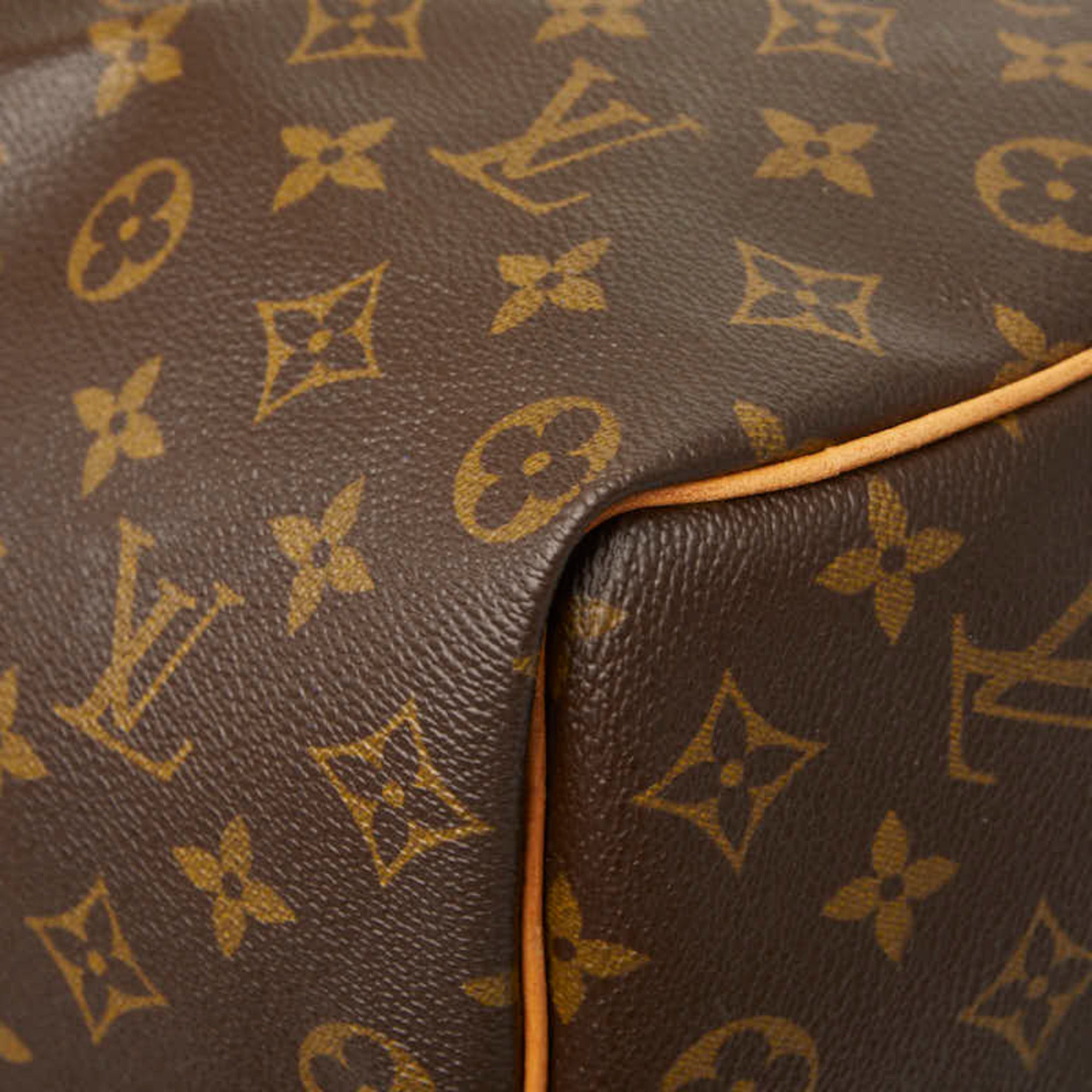 Louis Vuitton Brown Pvc Leather Boston Bag (Pre-Owned)