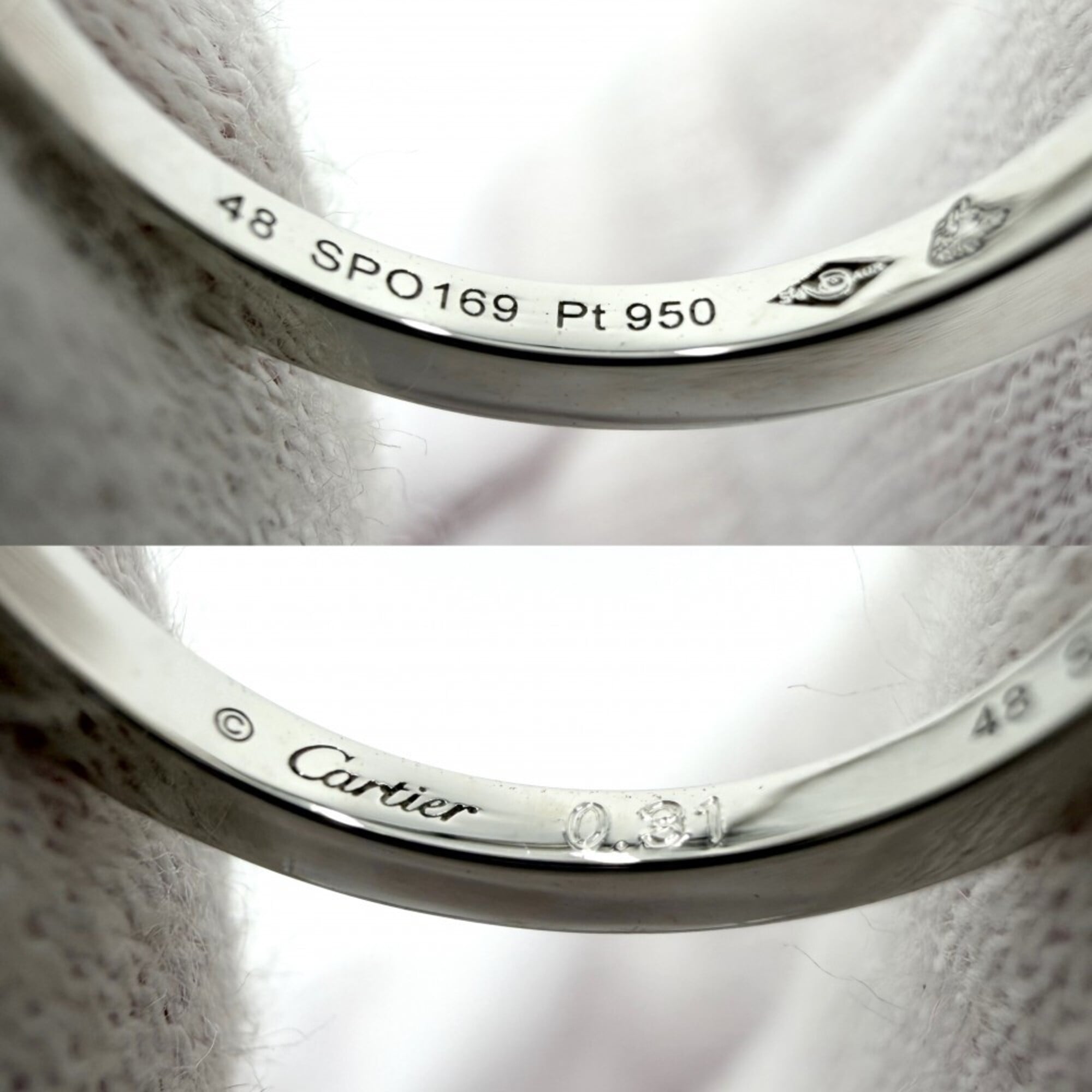 Cartier Platinum 950 Band Ring (Pre-Owned)