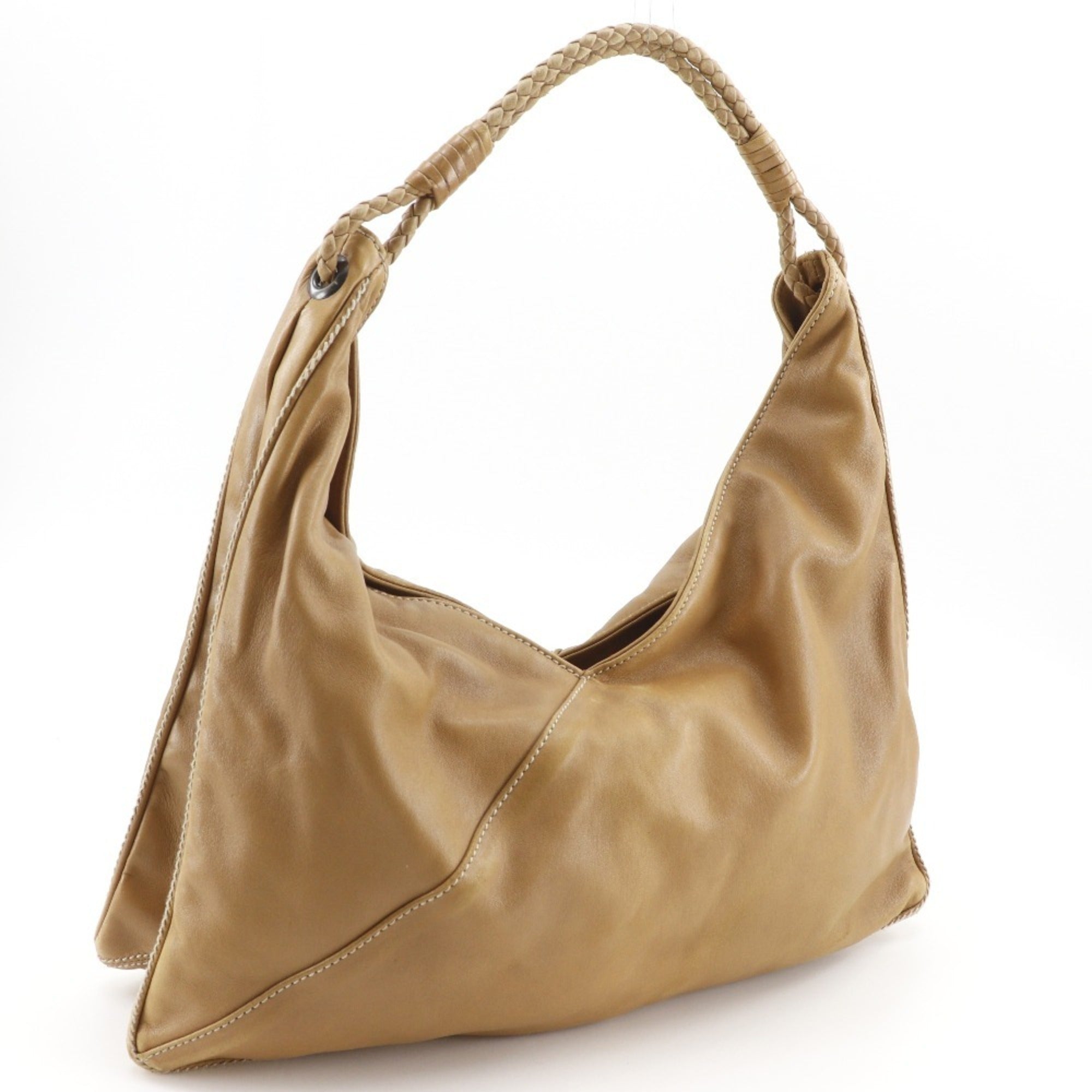 Bottega Veneta Brown Leather Shoulder Bag (Pre-Owned)