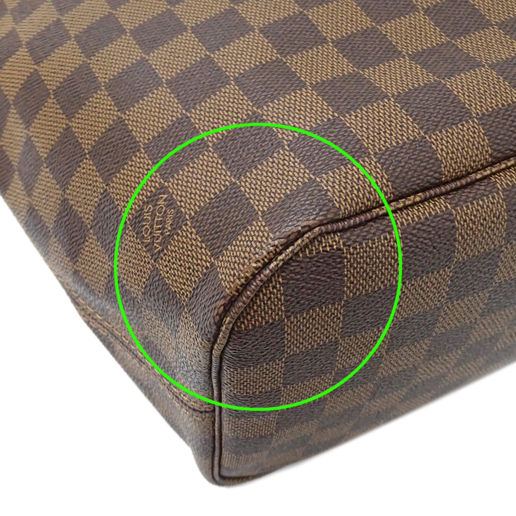 Louis Vuitton Brown Damier Canvas Damier Canvas Handbag Pouch Tote Bag (Pre-Owned)