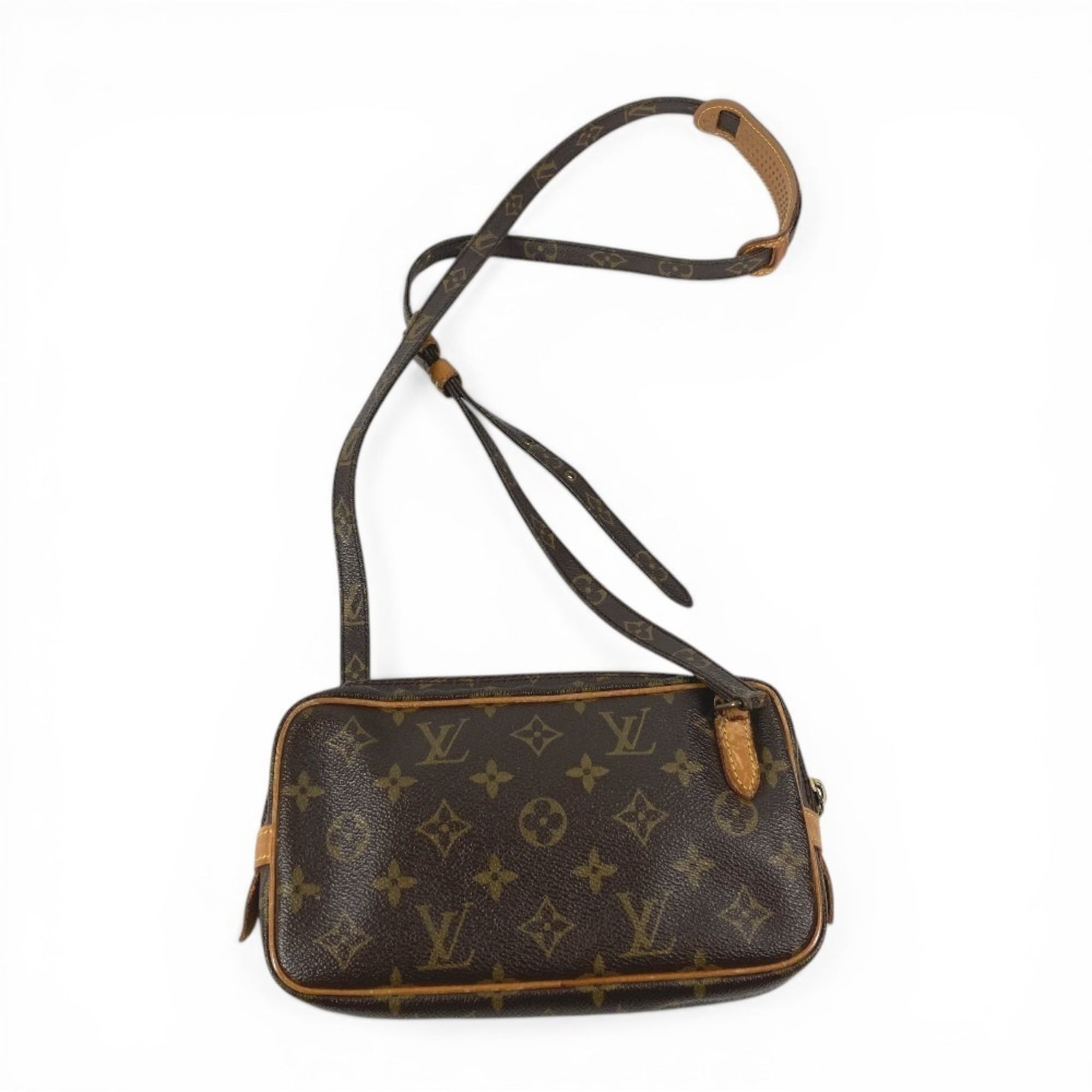Louis Vuitton Brown Monogram Pochette Shoulder Bag (Pre-Owned)
