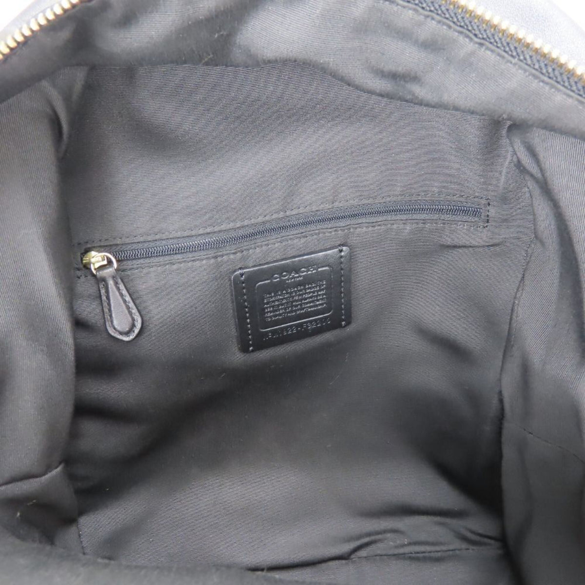 Coach Signature Black Dark Brown Pvc Leather Backpack (Pre-Owned)