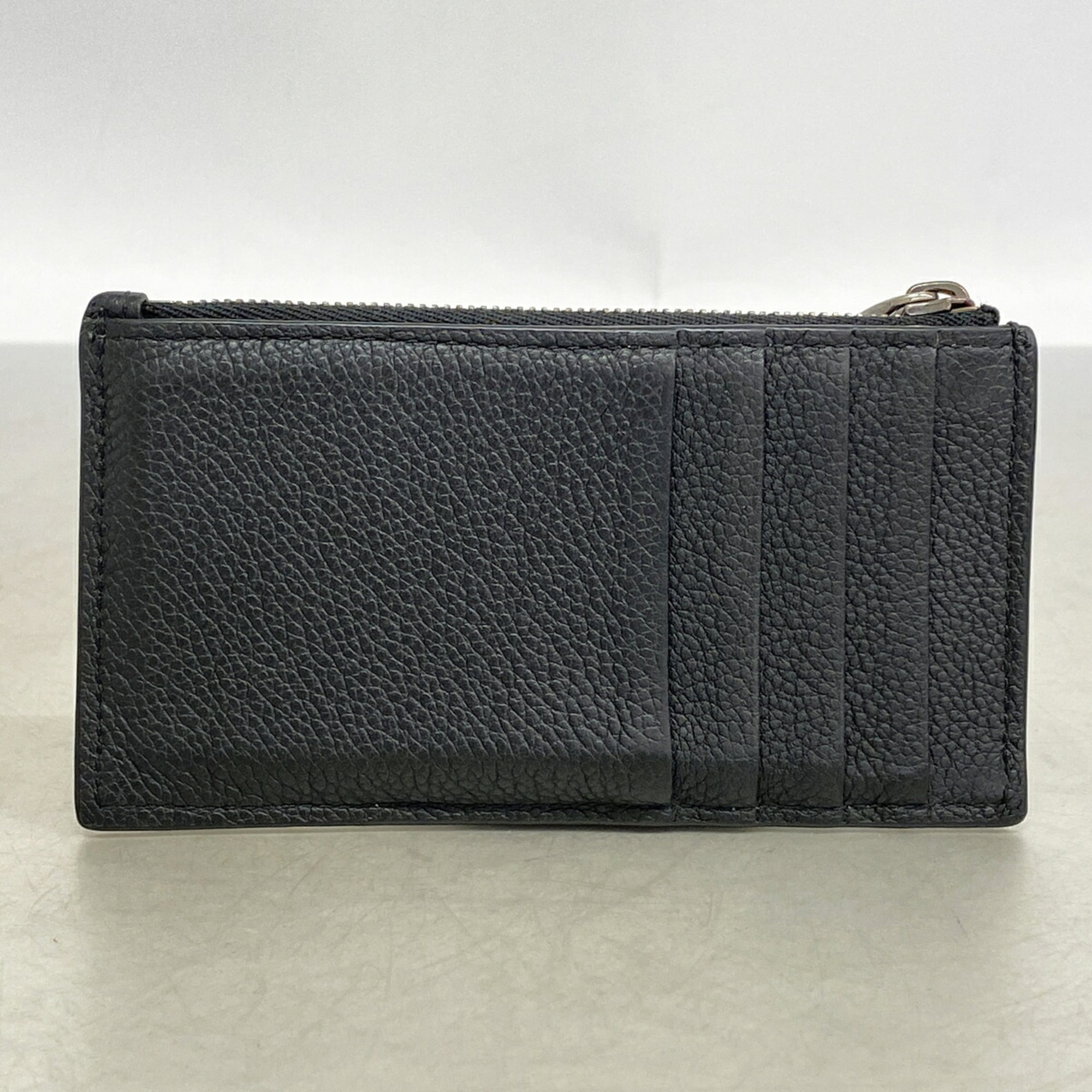 Christian Dior Black Leather Coin Purse/Coin Case (Pre-Owned)