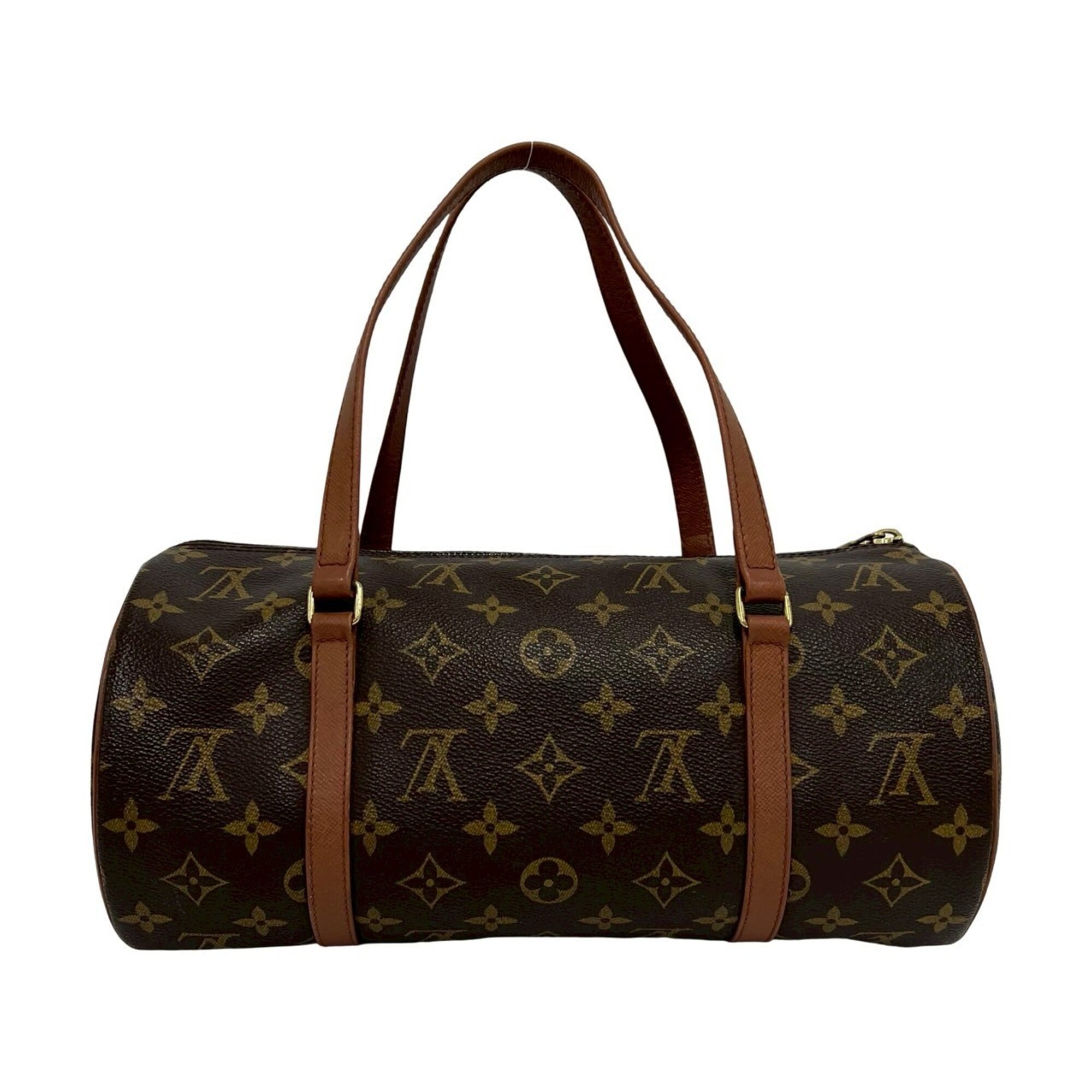 Louis Vuitton Brown Pvc Leather Boston Bag Handbag (Pre-Owned)