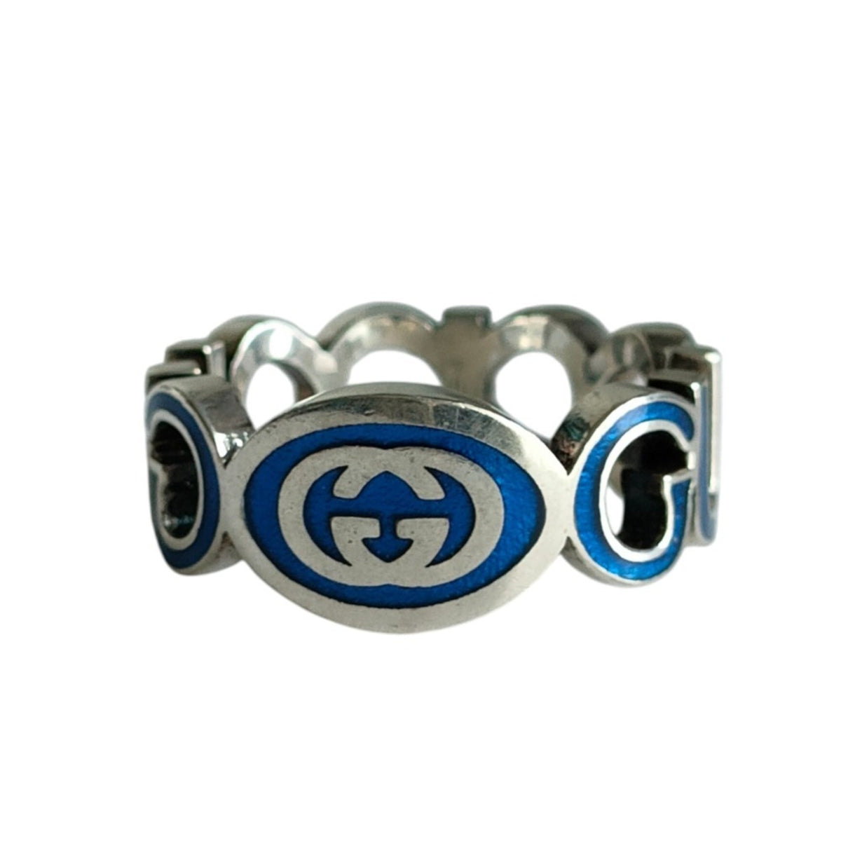 Gucci Silver 925 Band Ring (Pre-Owned)