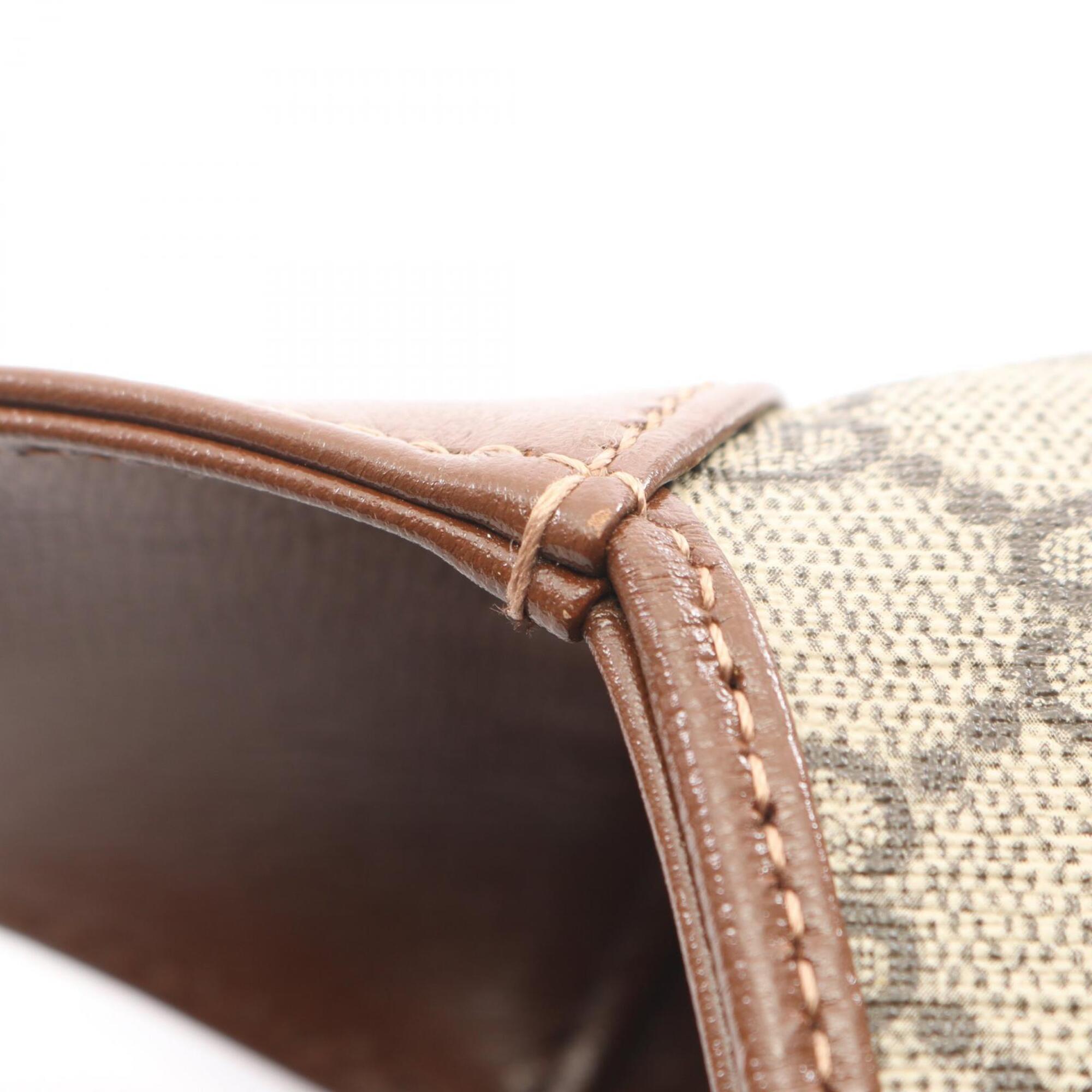 Gucci Beige Brown Pvc Leather Handbag Shoulder Bag (Pre-Owned)