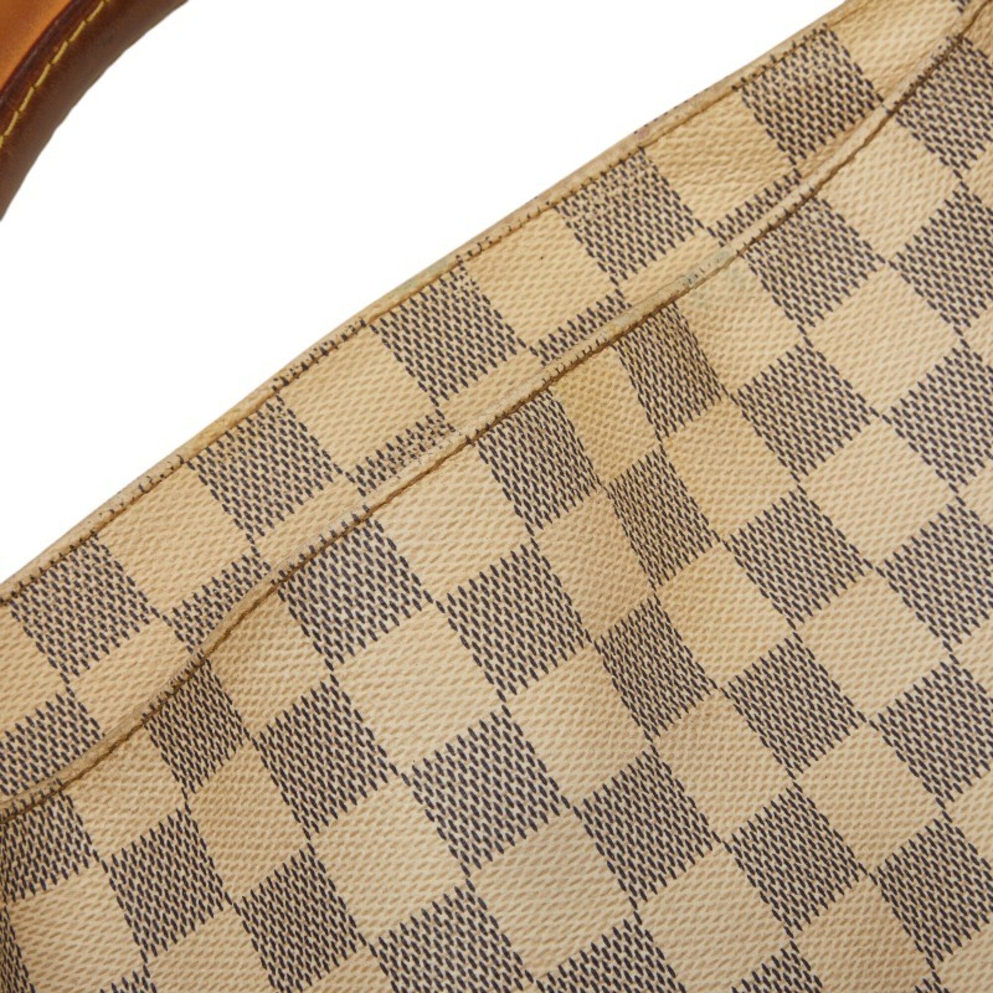 Louis Vuitton White Pvc Leather Handbag Shoulder Bag (Pre-Owned)