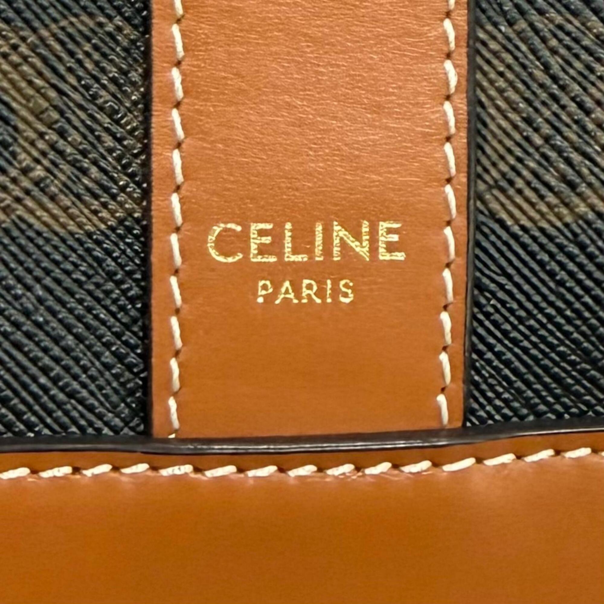 Celine Brown Leather Shoulder Bag (Pre-Owned)