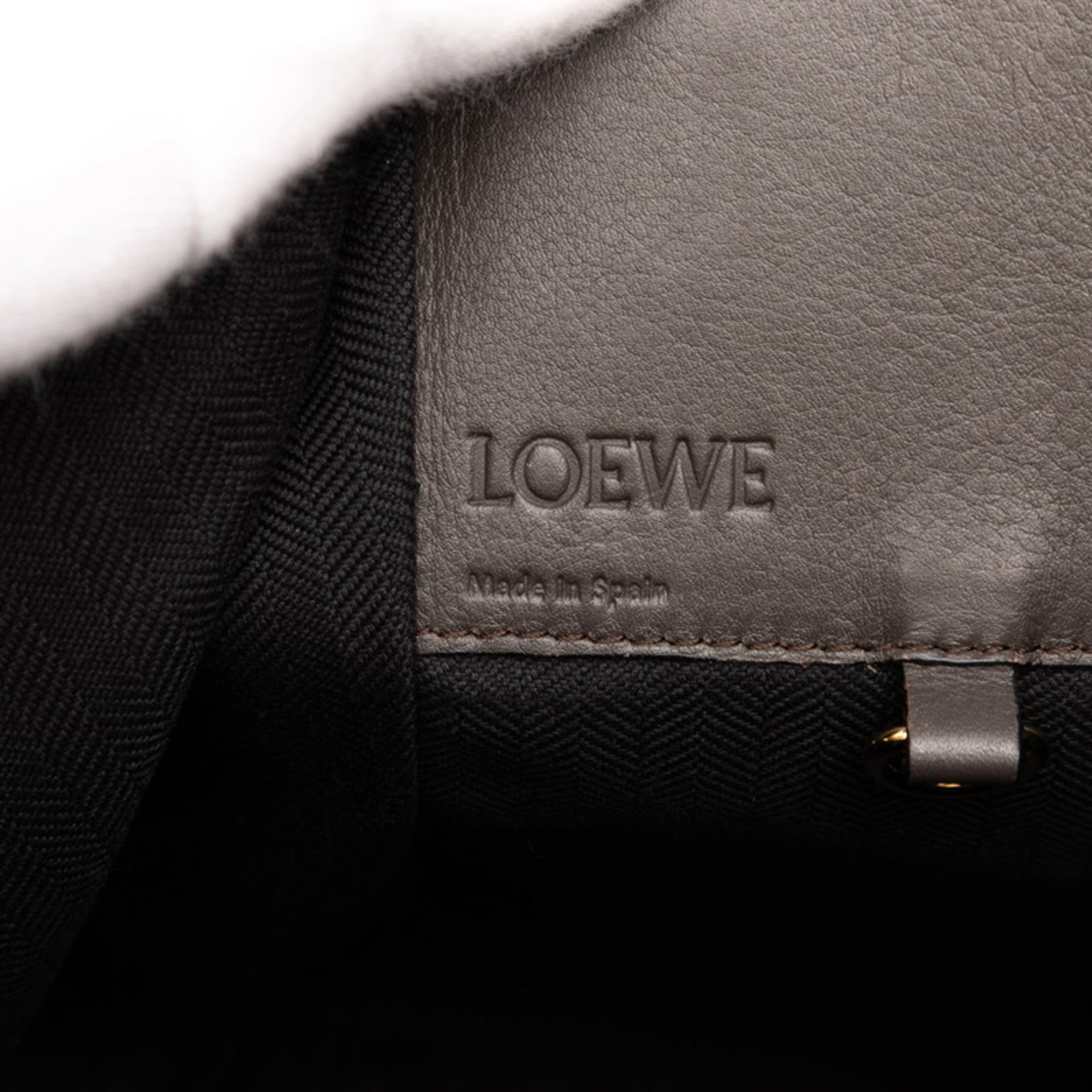 Loewe Beige Brown Leather Handbag Shoulder Bag (Pre-Owned)