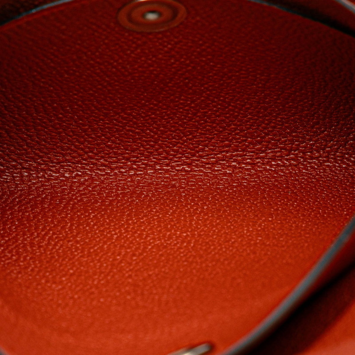 Hermes Brown Chevre Leather Coin Purse/Coin Case (Pre-Owned)