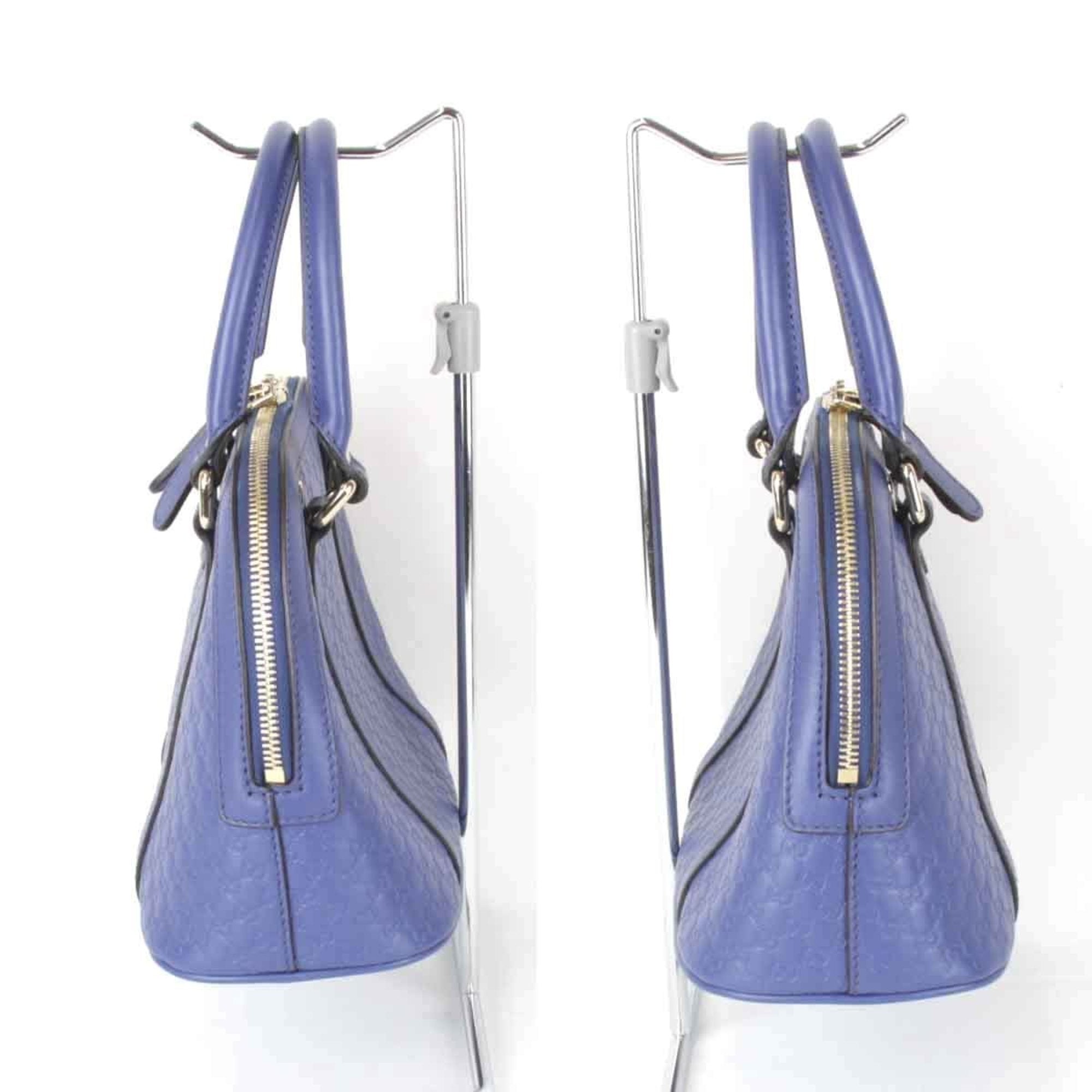 Gucci Blue Leather Handbag (Pre-Owned)