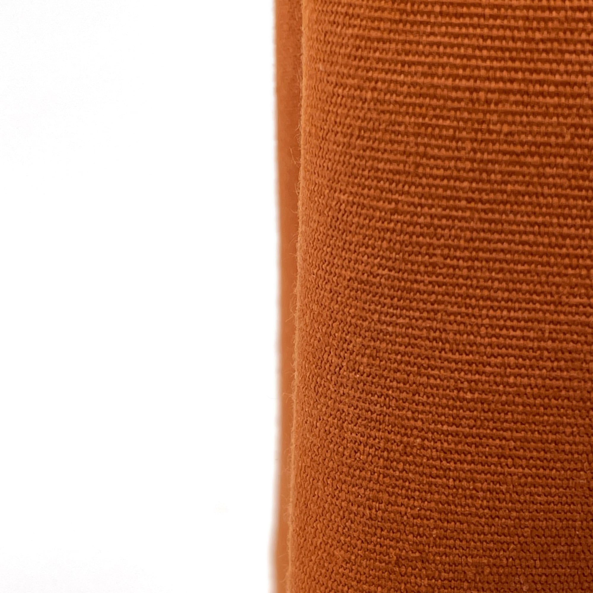 Hermes Garden Orange Potiron Toile Officier Leather Tote Bag (Pre-Owned)