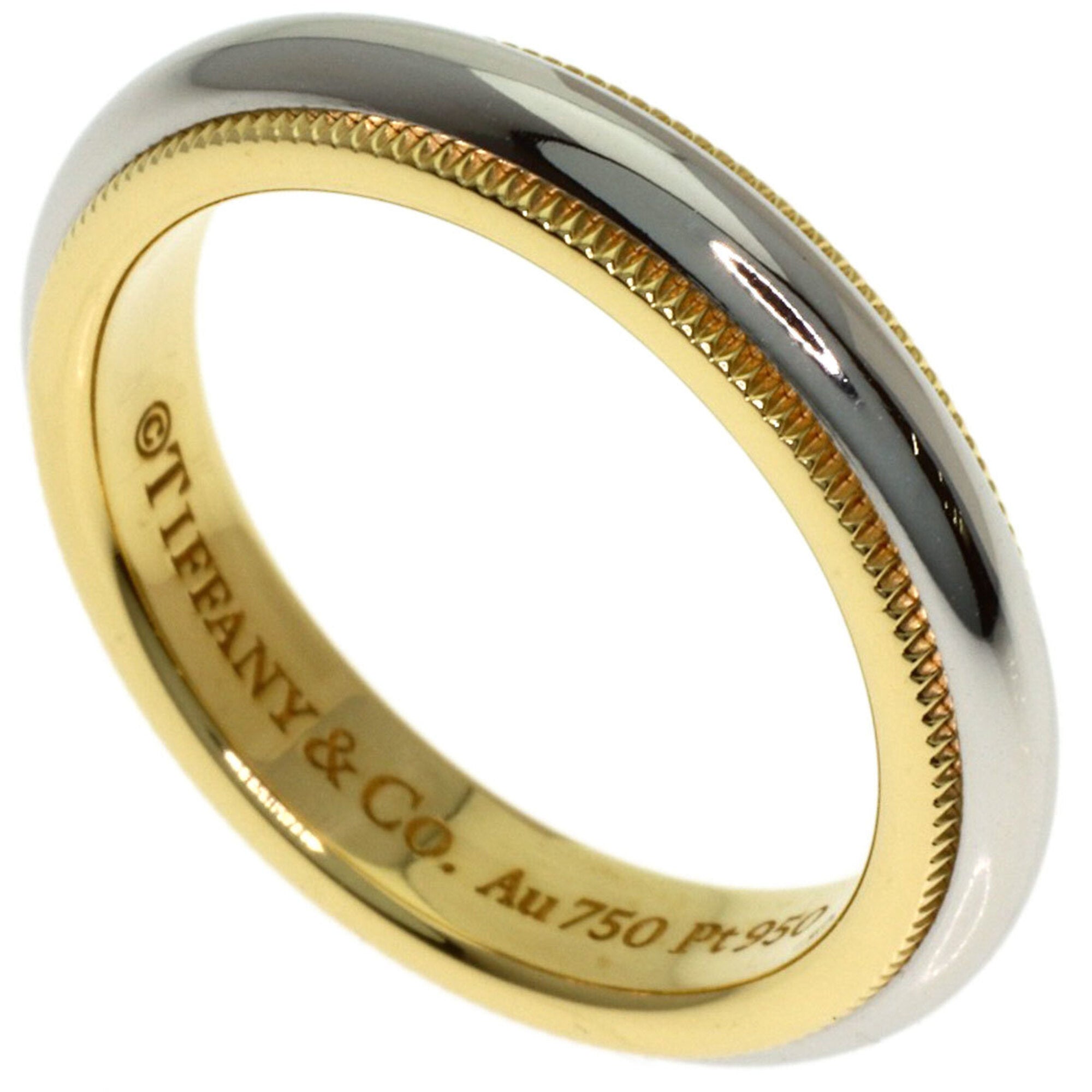 Tiffany Platinum Yellow Gold Yellow Gold (18K) Platinum 950 Band Ring (Pre-Owned)