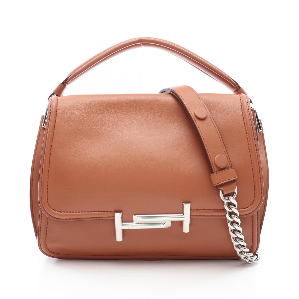Tod's Brown Leather Handbag (Pre-Owned)