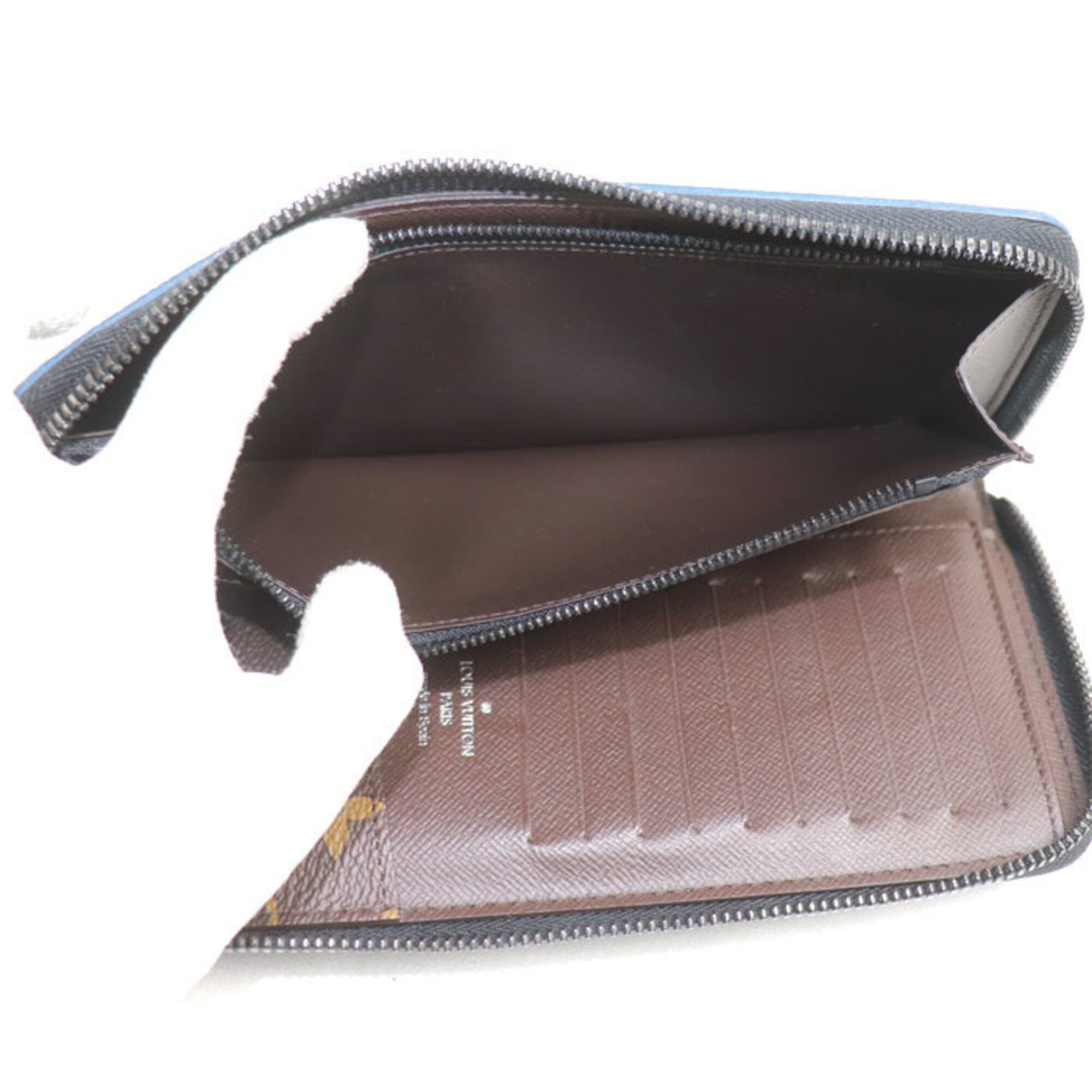 Louis Vuitton Blue Monogram Long Wallet (Bi-Fold) (Pre-Owned)