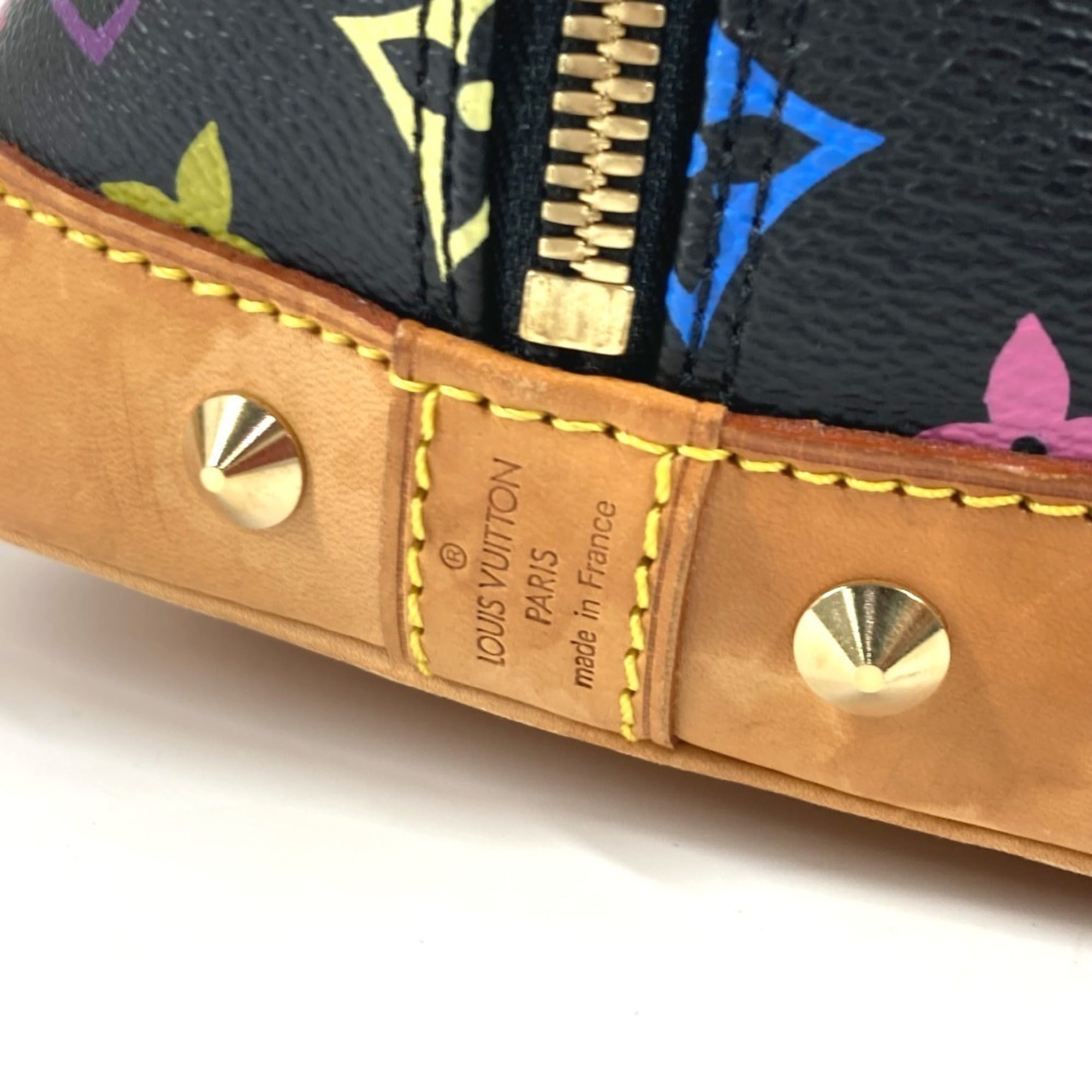 Louis Vuitton Black Multi-Color Noir Monogram Multicolore Handbag Tote Bag (Pre-Owned)