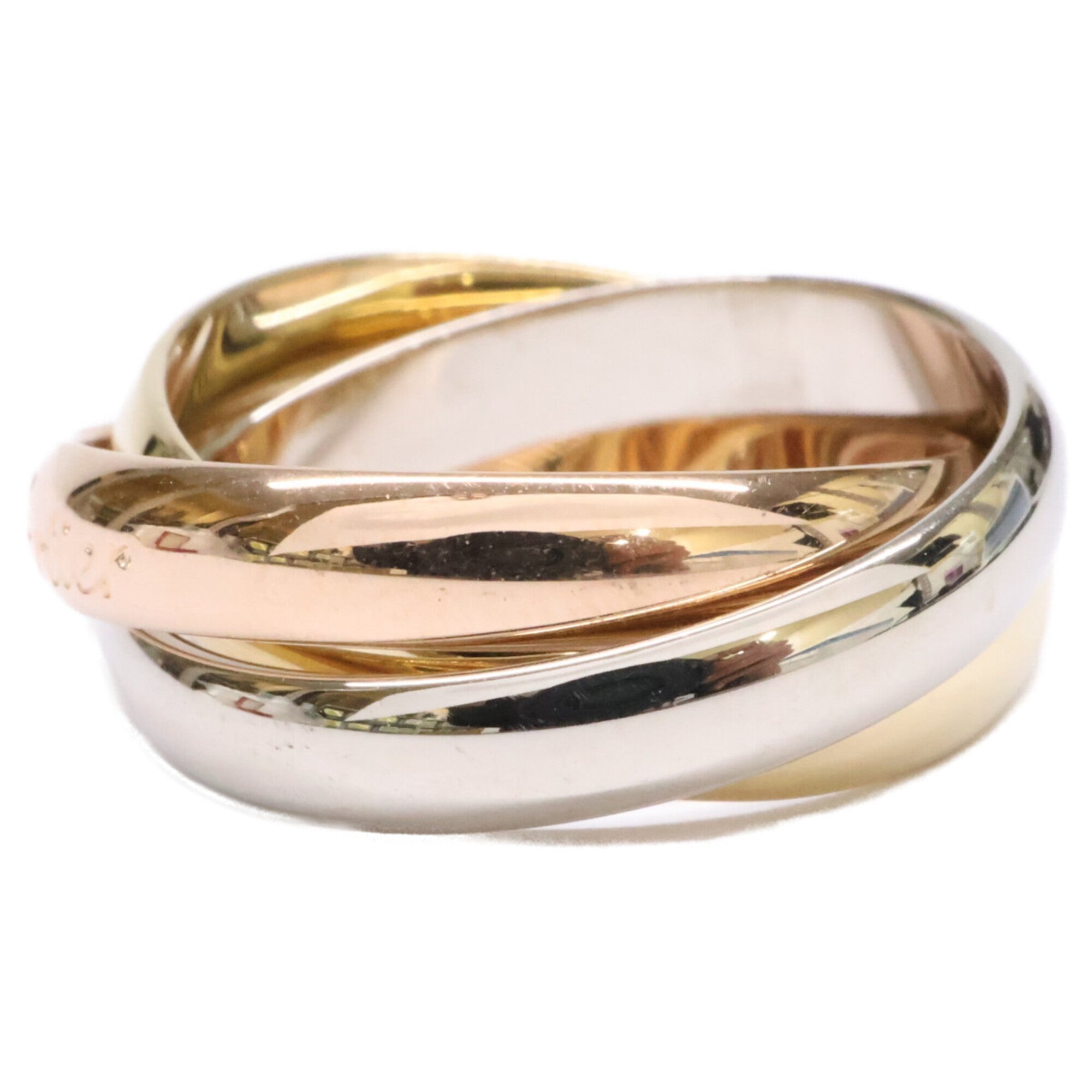 Cartier Pink Gold White Gold Yellow Gold Yellow Gold (18K) Pink Gold (18K) White Gold (18K) Band Ring (Pre-Owned)