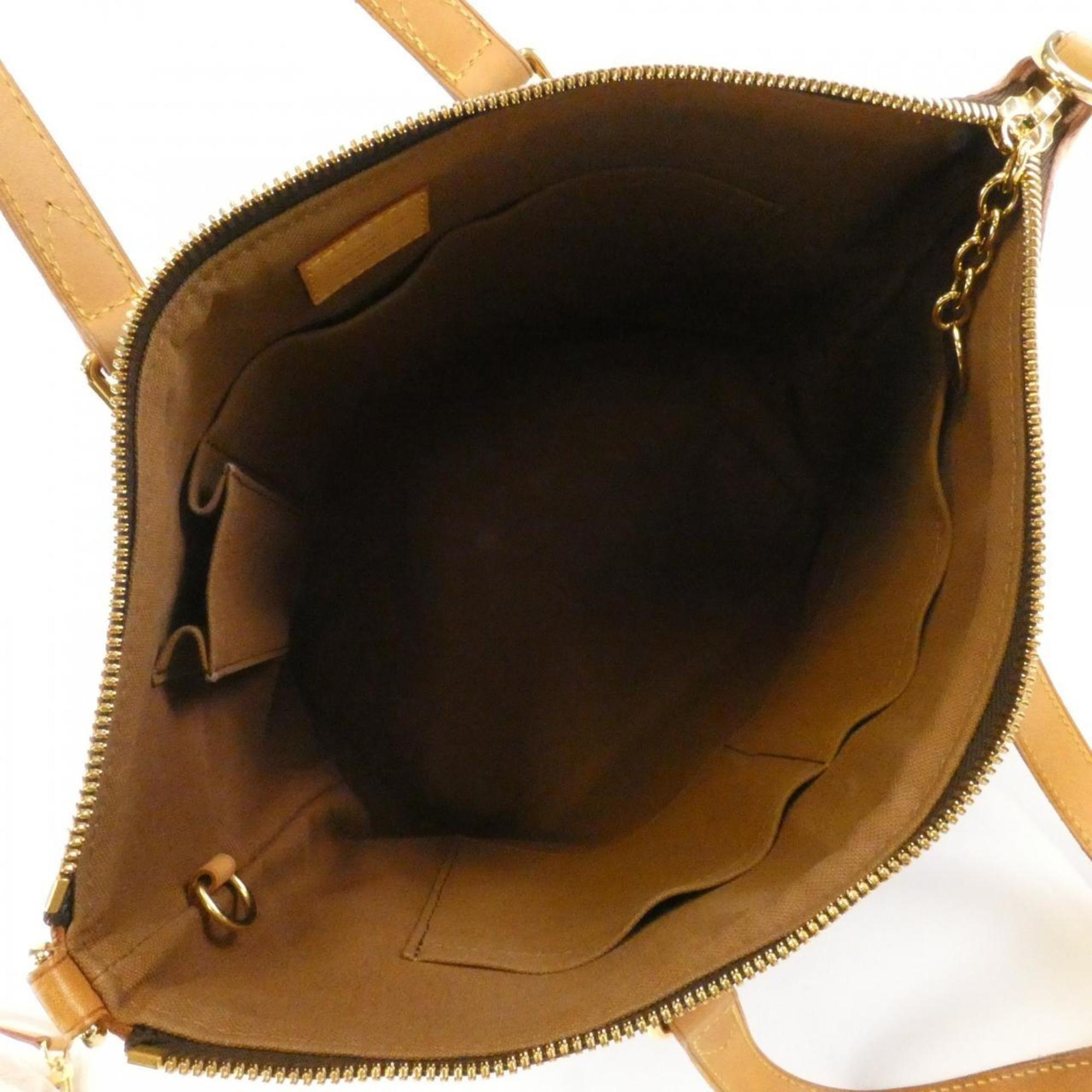 Louis Vuitton Marron Coated Canvas Handbag (Pre-Owned)