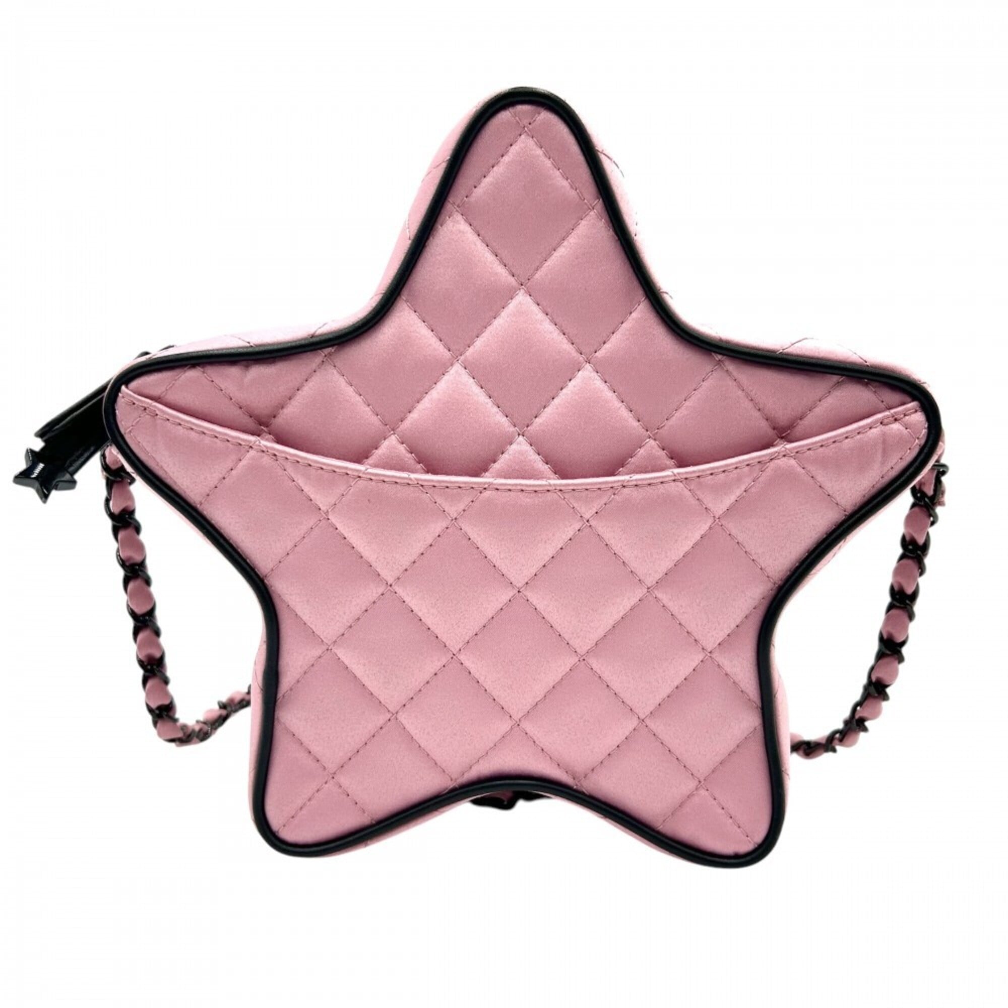 Chanel Pink Satin Shoulder Bag (Pre-Owned)