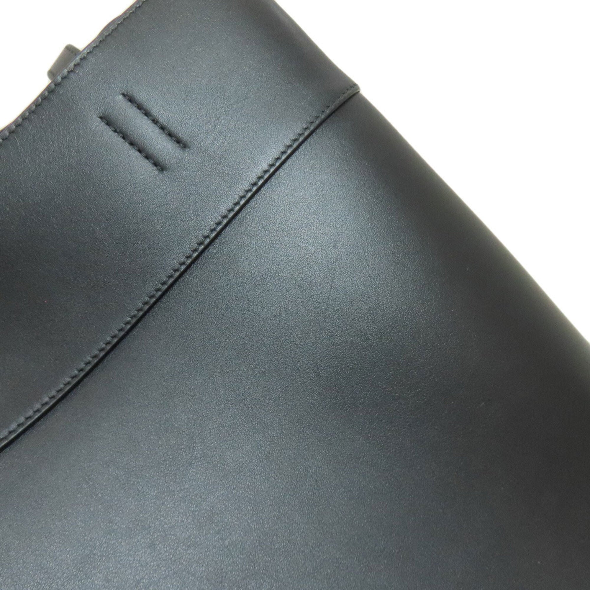 Salvatore Ferragamo Black Leather Tote Bag (Pre-Owned)