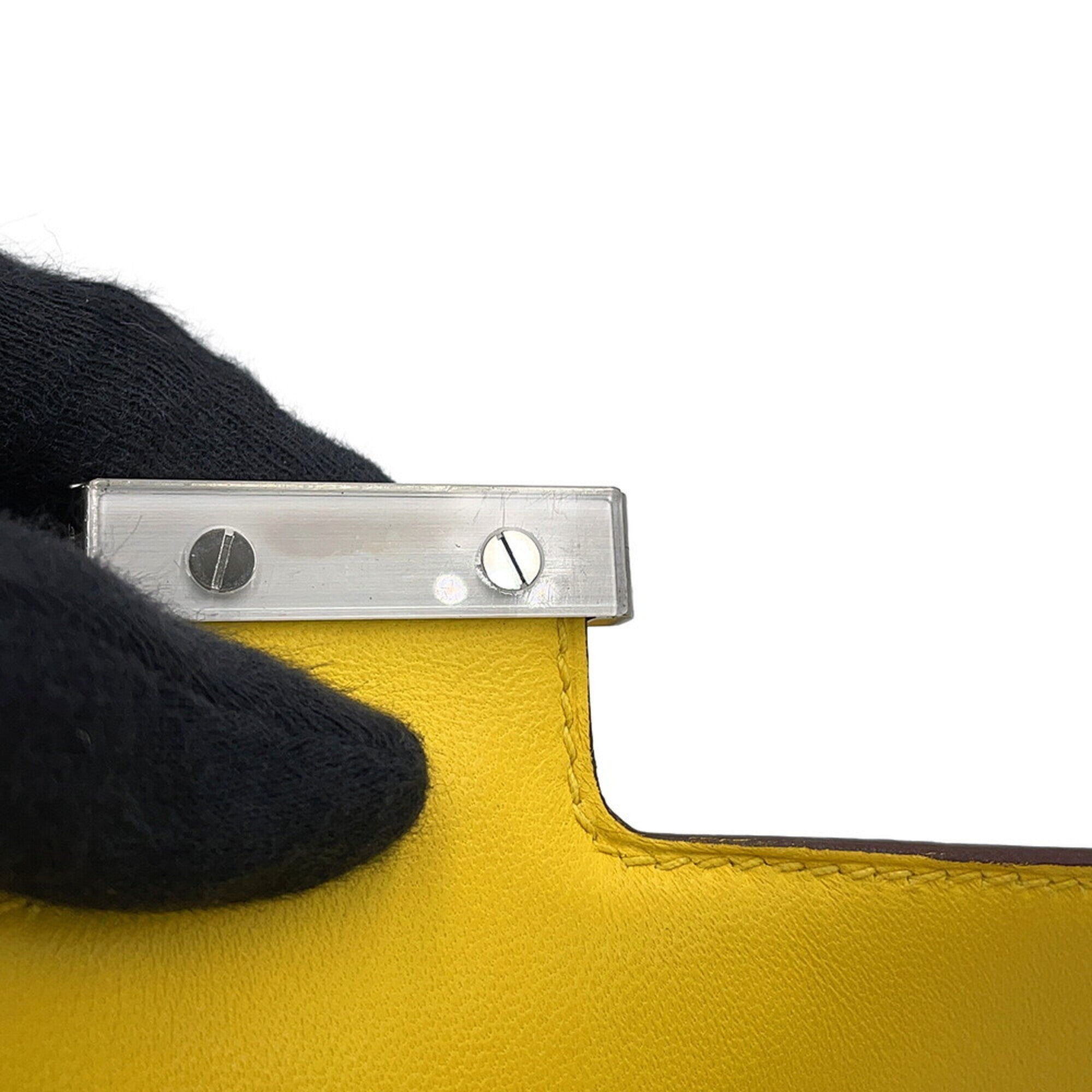 Hermes Yellow Epsom Leather Shoulder Bag (Pre-Owned)