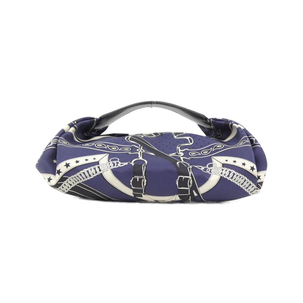 Hermes Blue Indigo Silk Vache Leather Handbag (Pre-Owned)