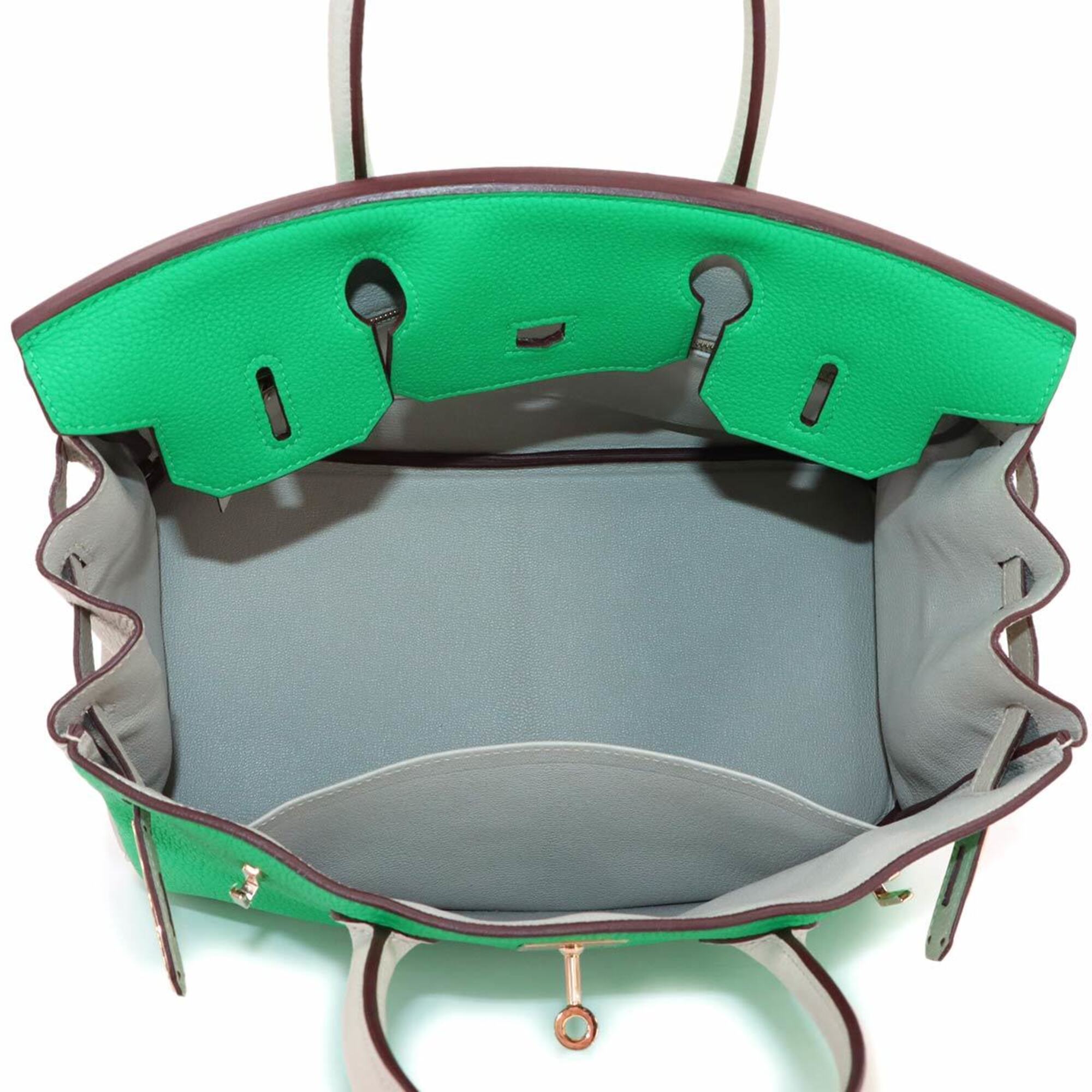 Hermes Mint Green Togo Leather Handbag (Pre-Owned)